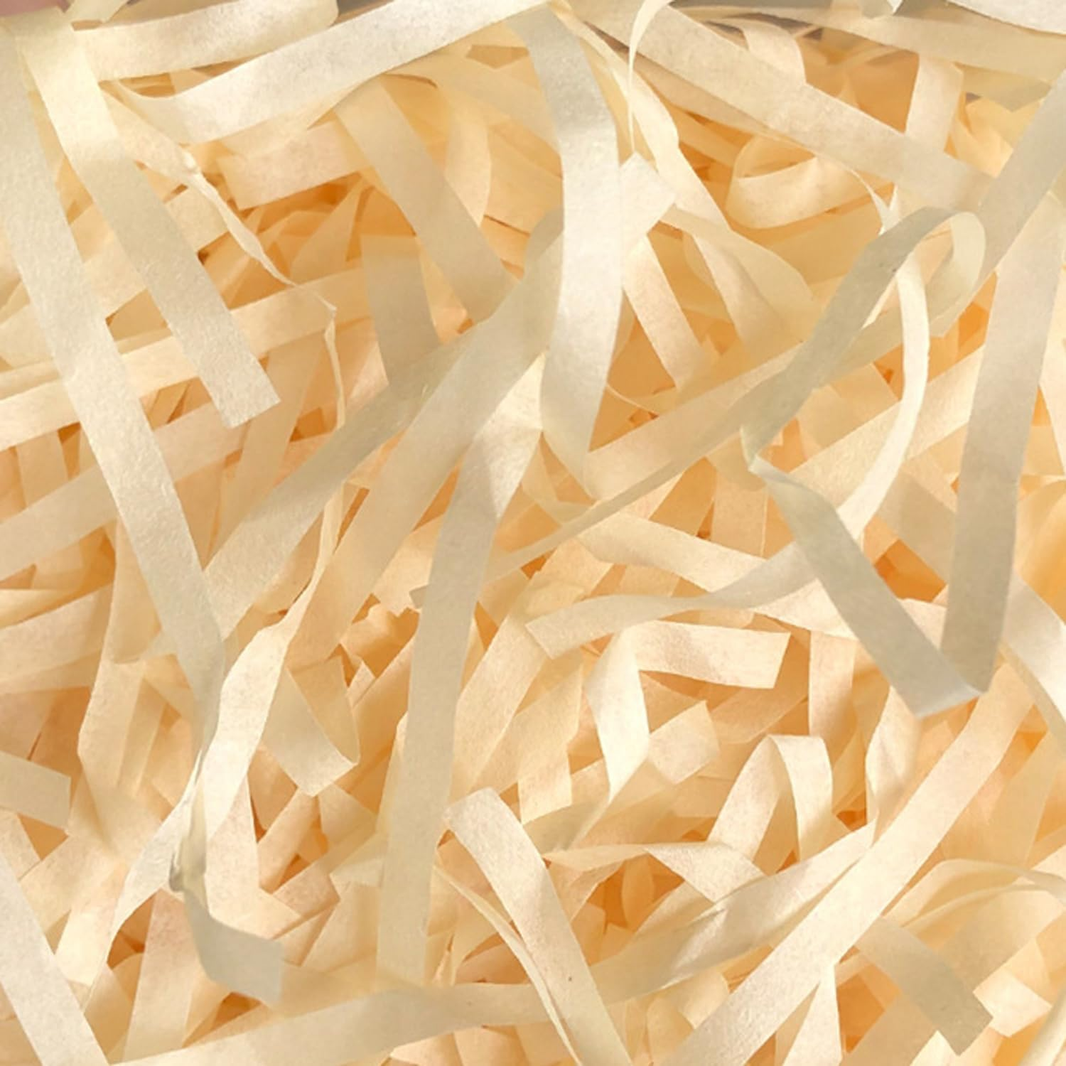 100G Shredded Tissue Paper, Raffia Paper Shreds for Gift Boxes Hamper Filling and Packging, Party Supplies Accessories (Champagne)