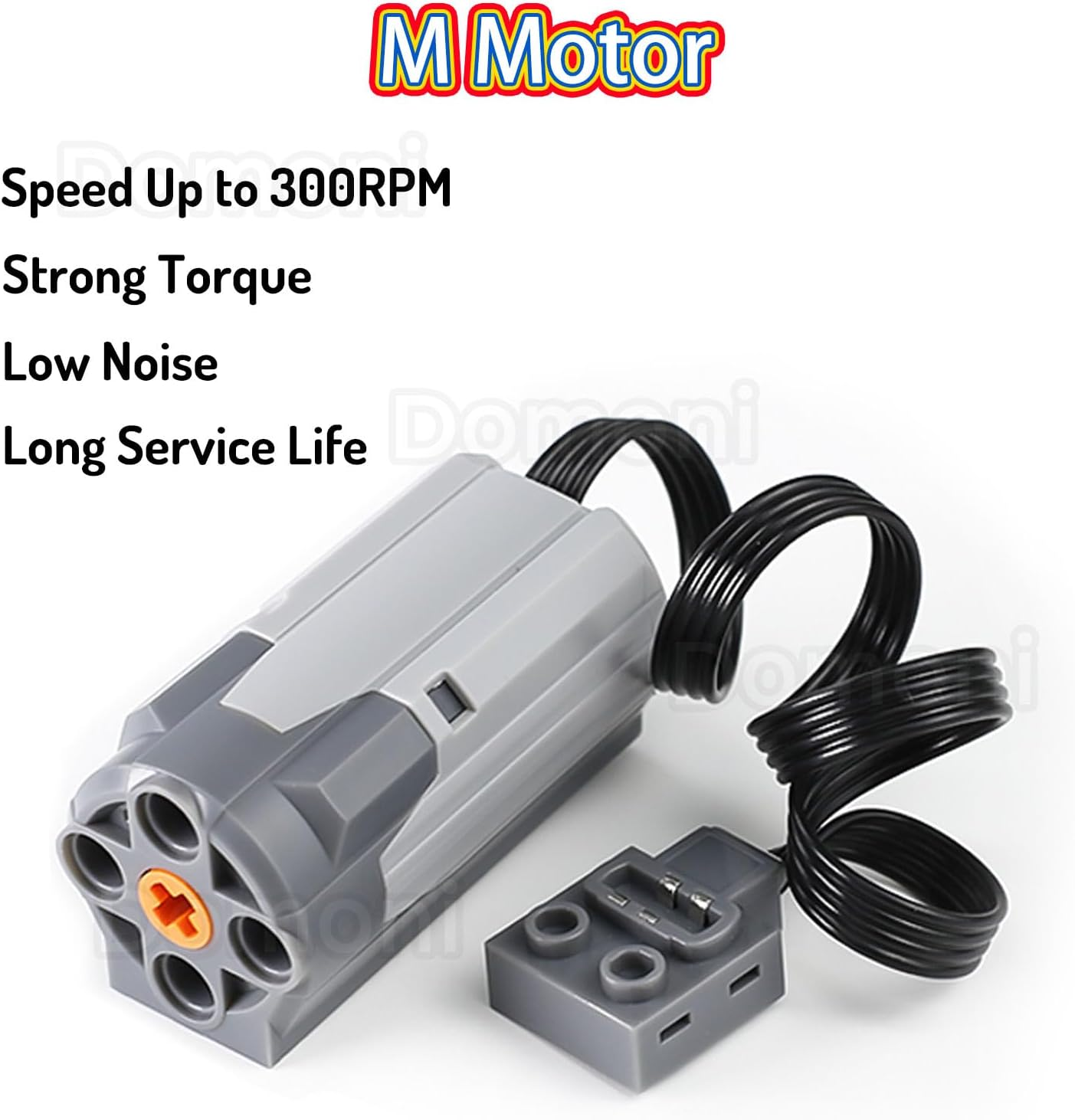 5-In-1 Technic-Motor-Kit Compatible with , Power-Functions-Set Building Blocks M Motors, IR Remote Control, IR Receiver, AA Battery Box image number 2
