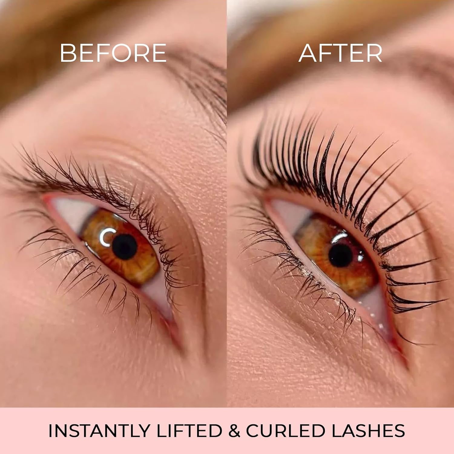 Lash Lift Kit, Gentle Formula Eyelash Perm Set with Improved Adhesive Balm, Suitable for Different Eyelash Types and Lengths, Semi Permanent Curved Eyelashes for 6-8 Weeks image number 6