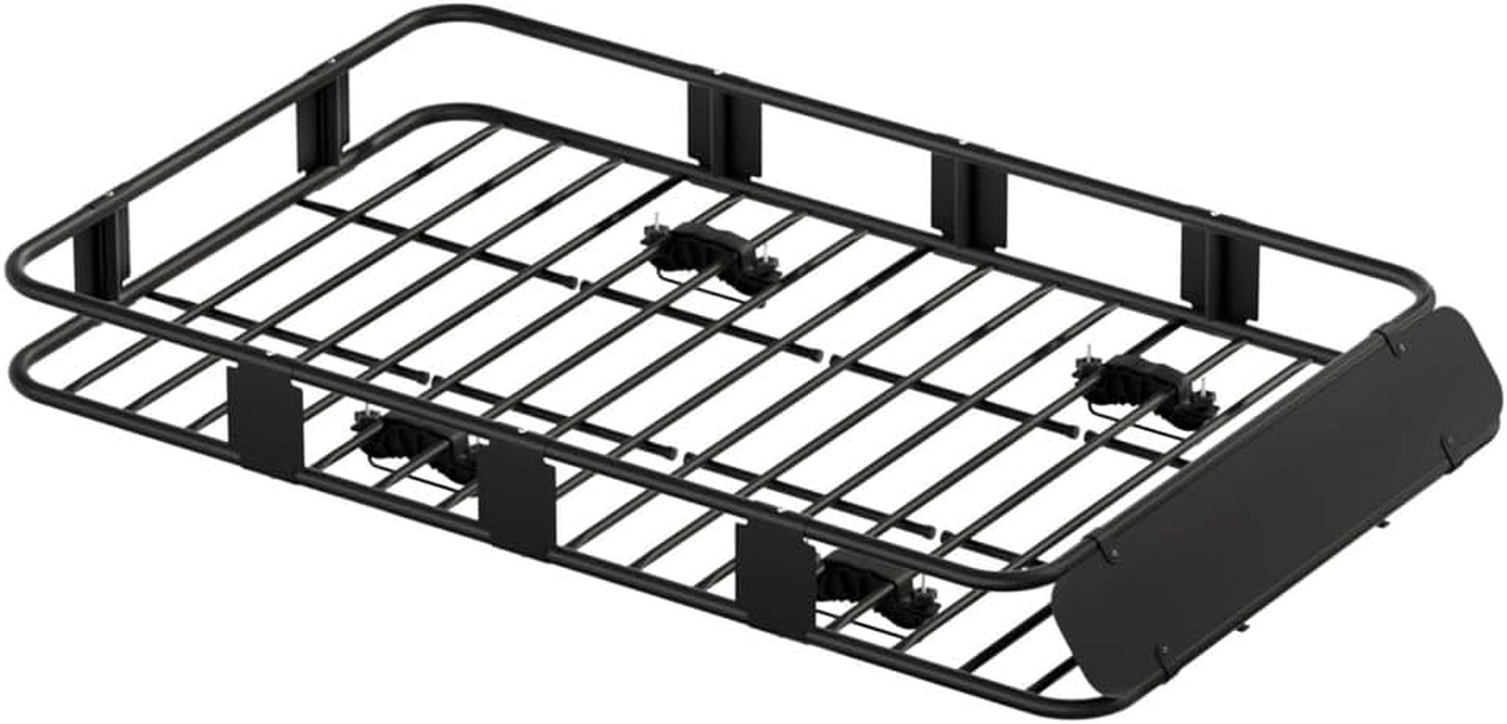 Giantz Car Roof Rack, 160Cm Length Universal Roofs Racks Storage Hitch Basket Luggage Container Cars Cargo Taxi Vehicle Accessories Transporting Storages, Steel Frame 100Kg Aluminium Black image number 6