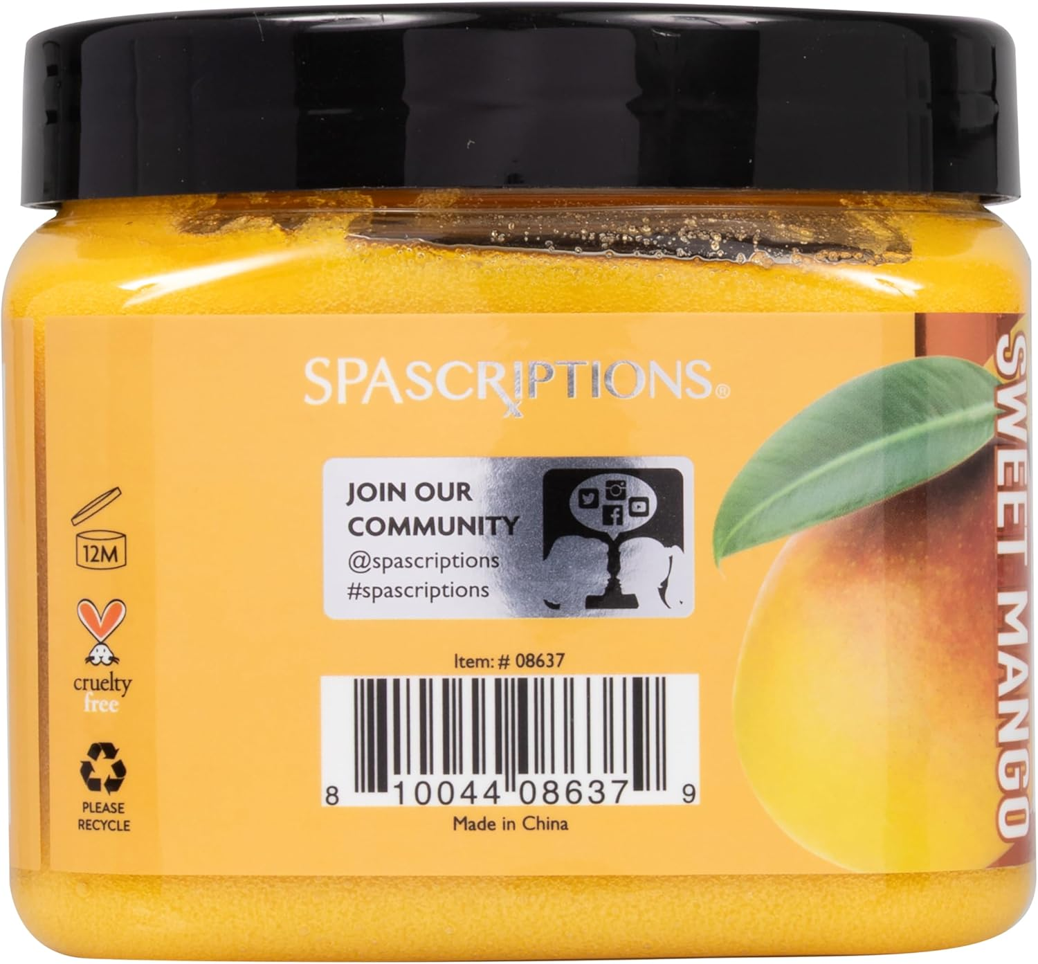 Spascriptions Brightening Sweet Mango Body Scrub 600 G image number 3