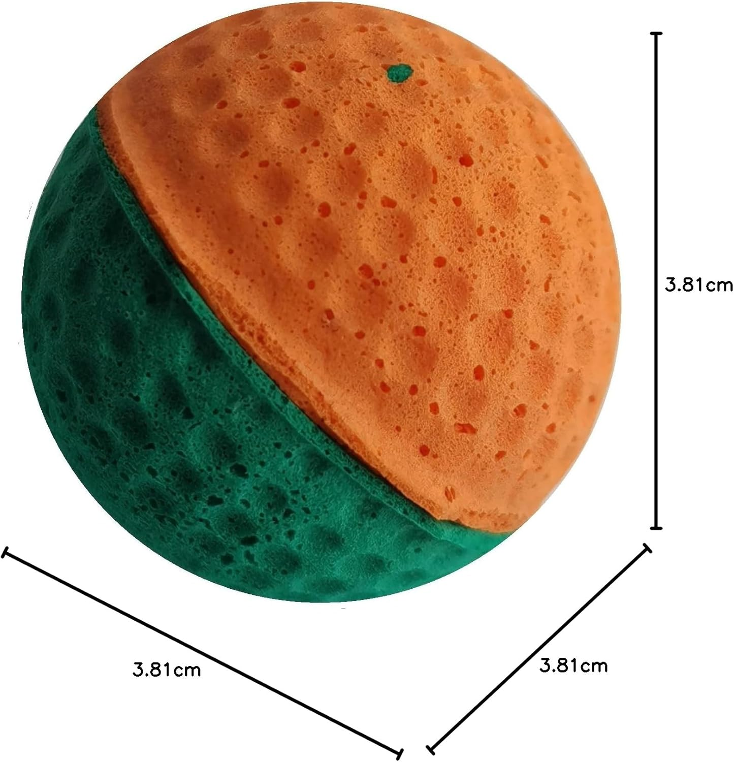 Cat Foam Ball Toy - Sponge Soccer Ball (Mini, Two Color Pet Ball) image number 1