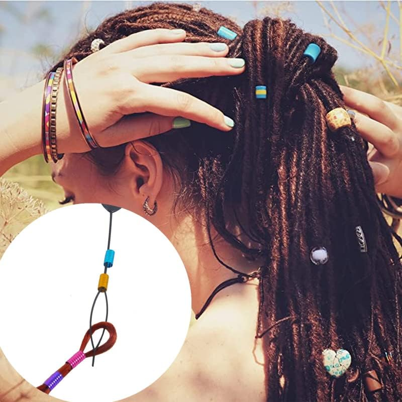 6 Pcs Hair Braid Tool Plastic Quick Beader Tool Hair Beader Tool Ponytail Maker Styling Tool Hair Styling Accessories for Hair Braid Hair Styling Accessories image number 6