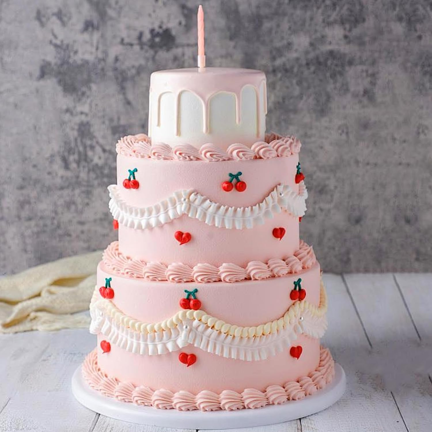 Cake Decorating Kit 7 Pieces Pleated Skirt Piping Nozzles Set, Stainless Steel Ruffle Piping Tips, Cake Frosting Tools, Cookie Press Gun, Cupcake Frosting Piping Kit, Piping Tips for Cake Decorating image number 2