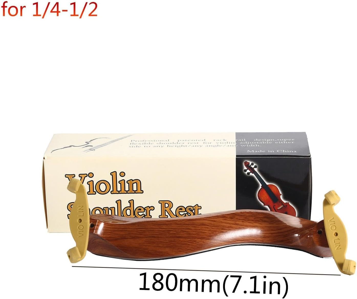 Violin Shoulder Rest Violin Shoulder Strap,Violin Support Cushion - Comfortable Adjustable Shoulder Strap, Violin Replacement Parts, Size 3/4-4/4 and 1/4-1/2 image number 3