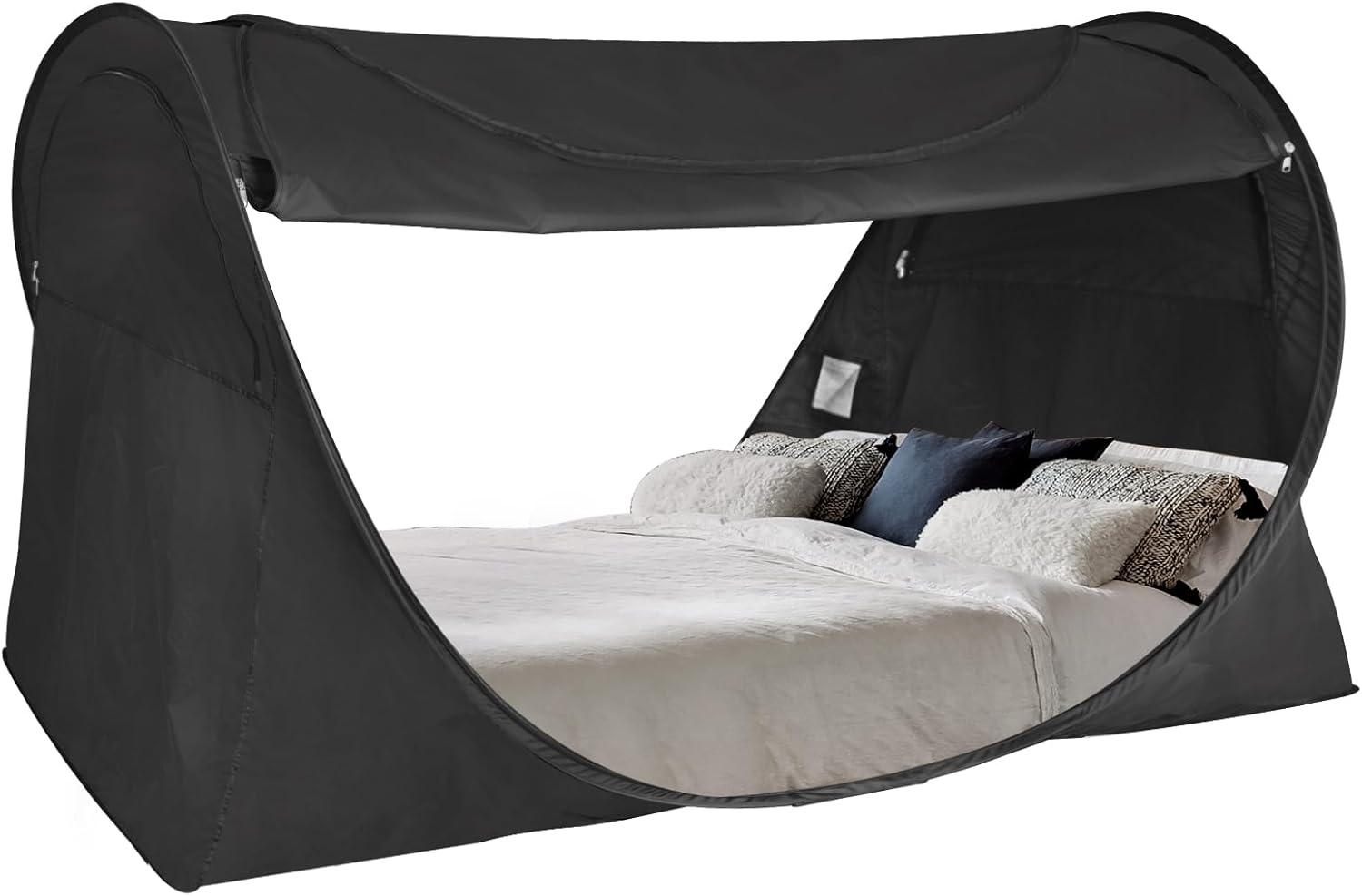Alvantor Bed Canopy Tents Dream Privacy Space Sleeping Tents Indoor Pop up Portable Frame Curtains Breathable Cottage (Mattress Not Included) Reducing Light