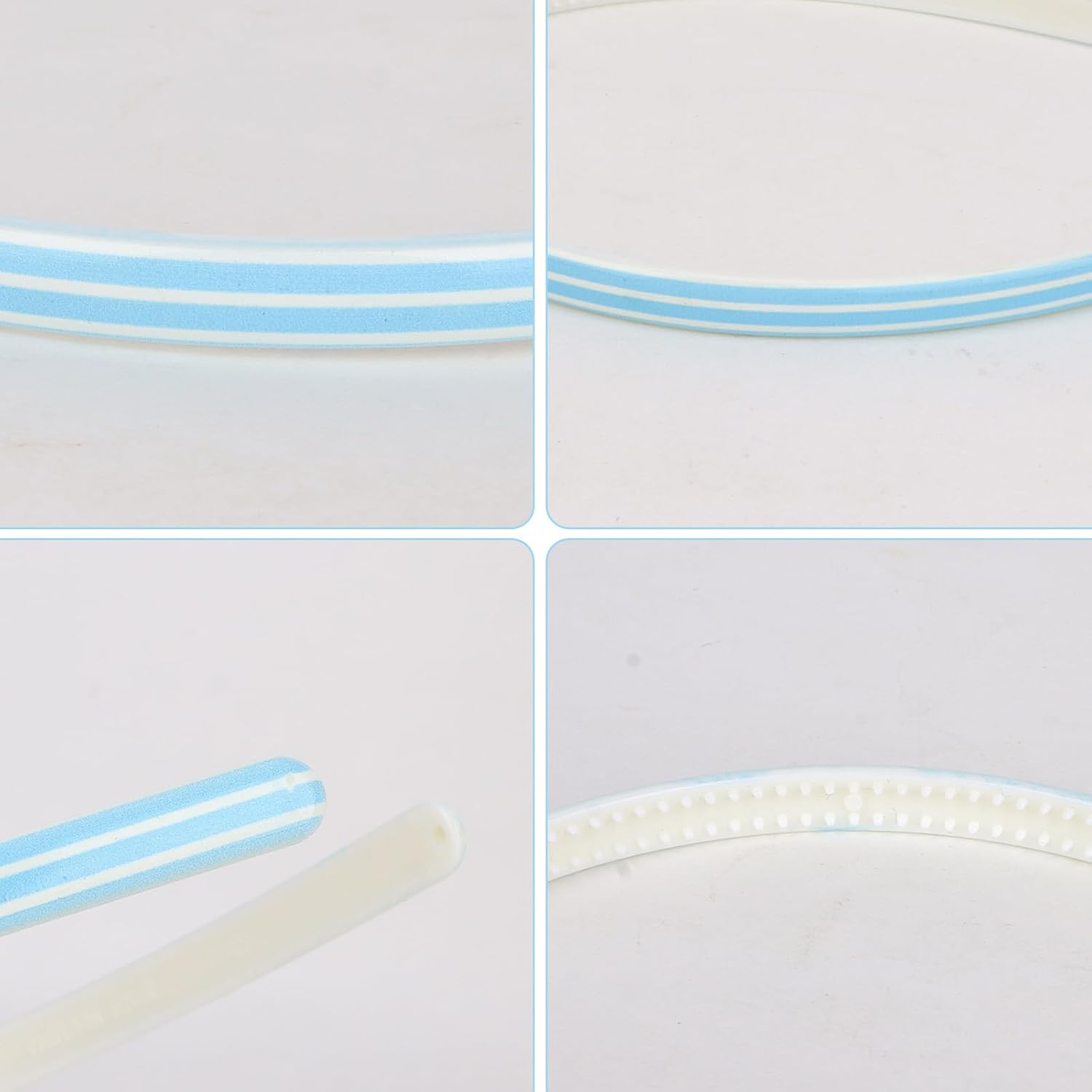 Bumlofa Set of 6 Colourful Rainbow Headbands, Women'S Set, Thin Headband Designs with Striped Pattern, Matching Hair Accessories for Headbands, Girls, Colourful Headband image number 2