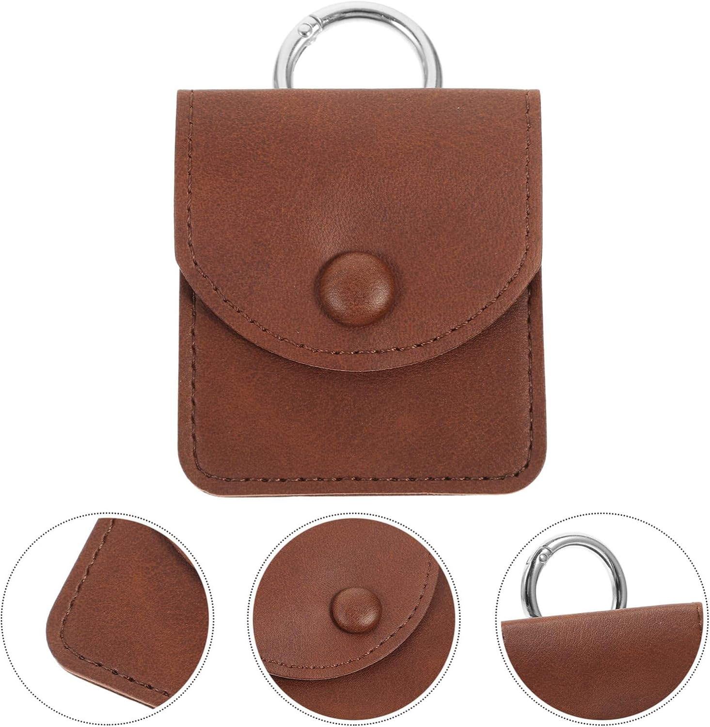 Luxshiny Mini Coin Pouch Keyring Keychain Usb Bag Earphone Case Holder Stylish Travel Accessory for Coin and Jewelry image number 2