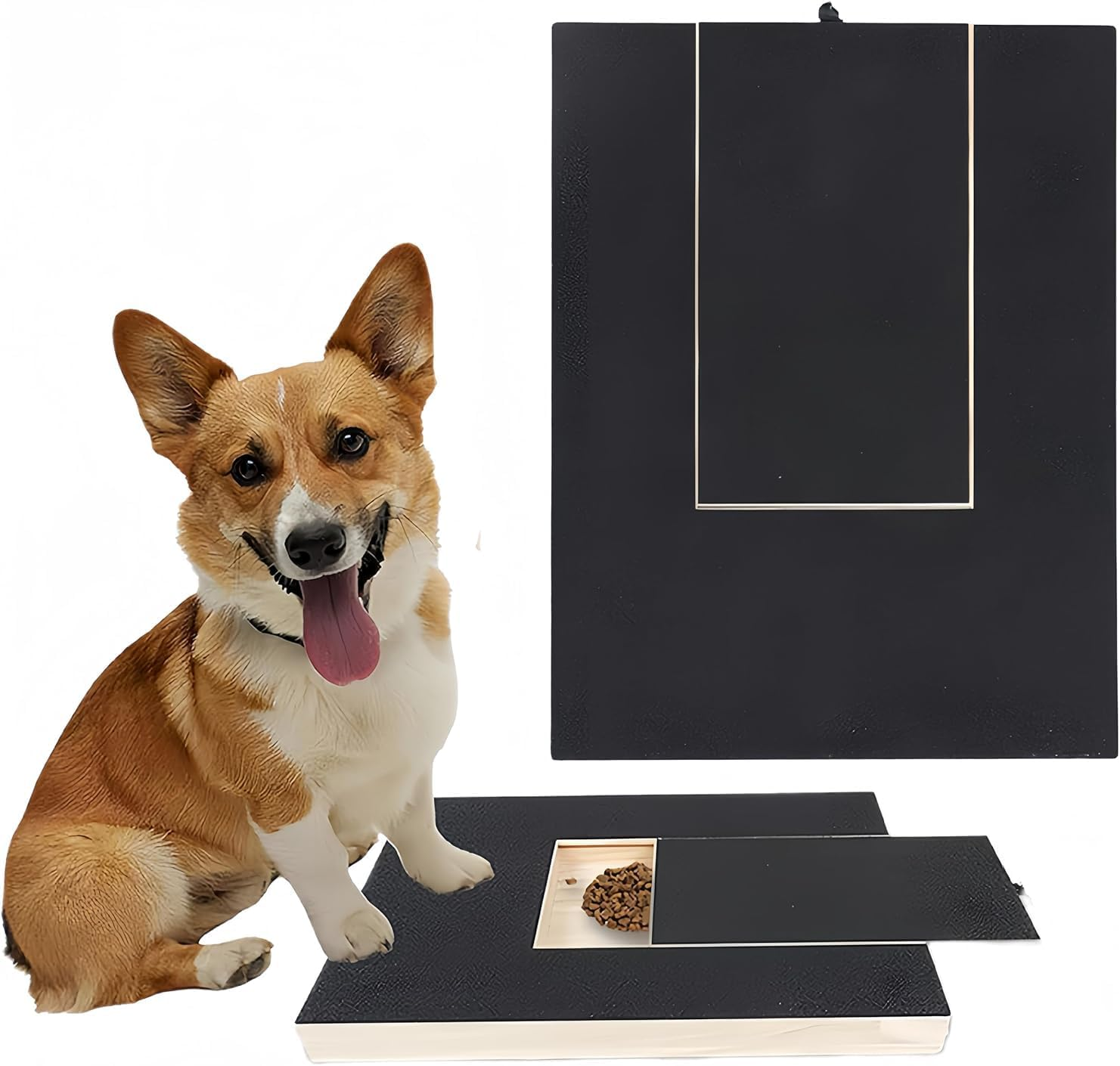 Dog Nail Scratch Board,Dog Scratch Pad with Treat Box,Dog Nail File Toy, Multi-Functional Trimming Tool,Alternative to Dog Nail Clippers and Dog Nail Grinders image number 2