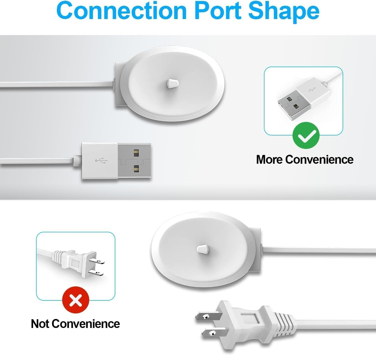 USB Electric Toothbrush Charger for Braun Oral-B 3757 Charger, Compatible with Oral B Model 3757, USB 3757 Chargers for Oral Electric Toothbrush, Portable Inductive Charging Base image number 6