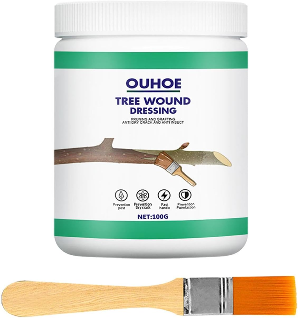 JISADER Tree Wound Sealer Tree Repair Garden Supplies Compound Sealer Multipurpose Portable for Branch Pruning Gardening Grafting