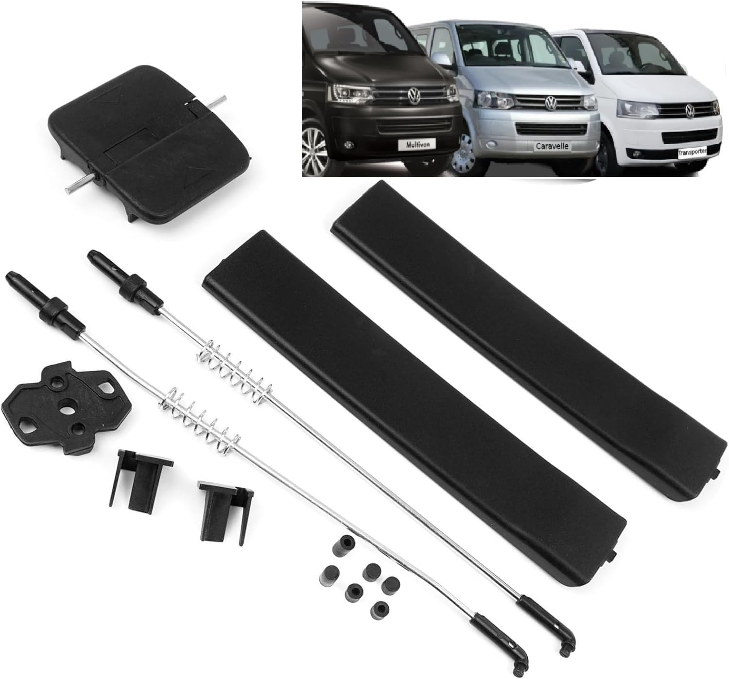 Compatible with VW, Transporter, T5, T6, 7H0847781B Repair Kit, Side Latch, Window Unlock, Opening and Closing, Caravelle, Multivan, Compatible With image number 1