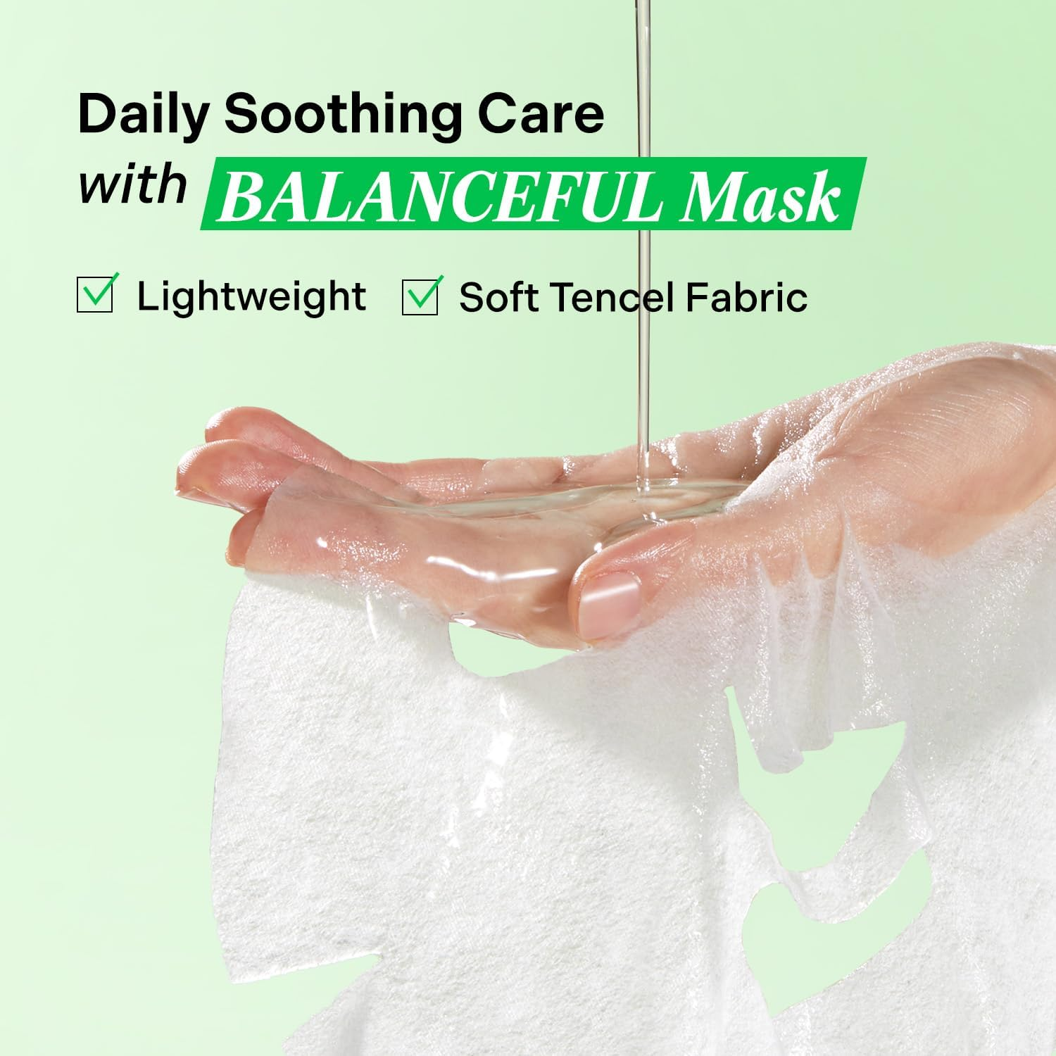 Torriden BALANCEFUL Cica Facial Masks (10 Sheets) | Extra Soothing Care | 5D CICA, Hydrolyzed Hyaluronic Acid, Panthenol | Korean Face Mask