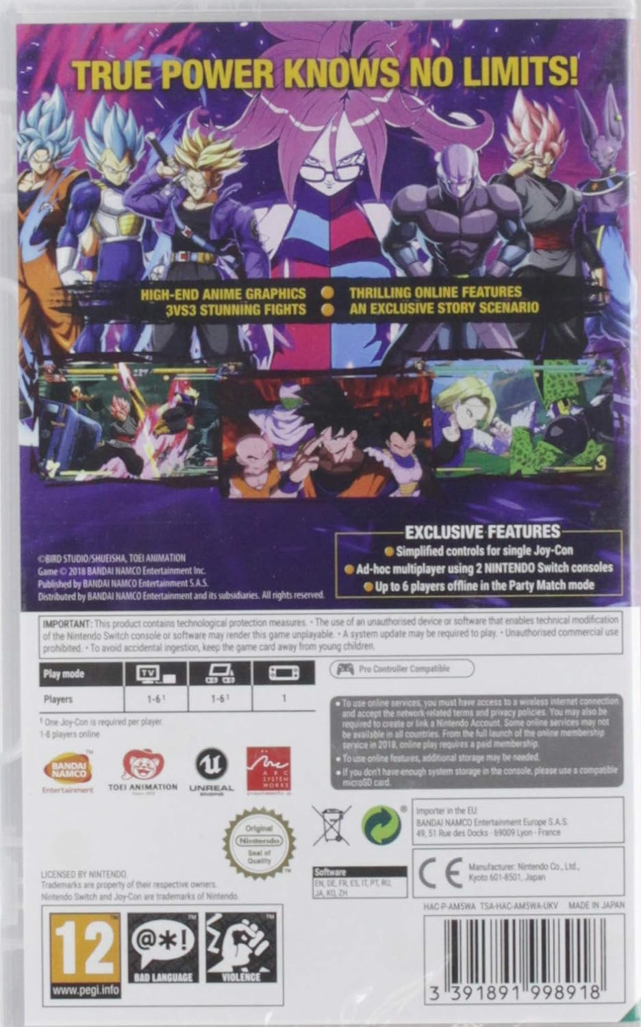 Bandai Namco Dragon Ball Fighterz Nintendo Switch Game image number 6