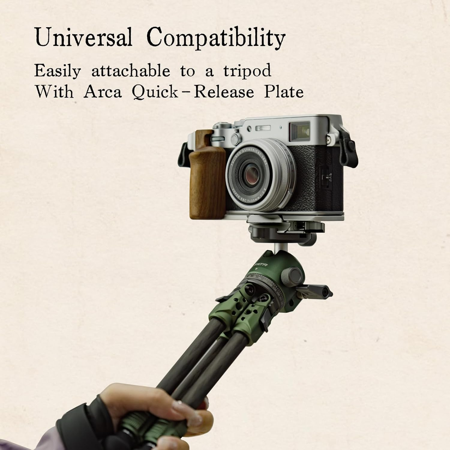 Tilta X100VI Leather Camera Case Compatible with X100VI 1/4"-20 Thread - Green TA-T70-LCC-GN