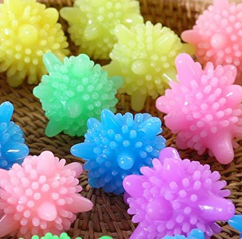 VNDEFUL 10PCS Magic Laundry Ball Household Decontamination Laundry Ball Anti-Winding Washing Ball Cleaning Ball Hedgehog Laundry Ball Solid Decontamination image number 1