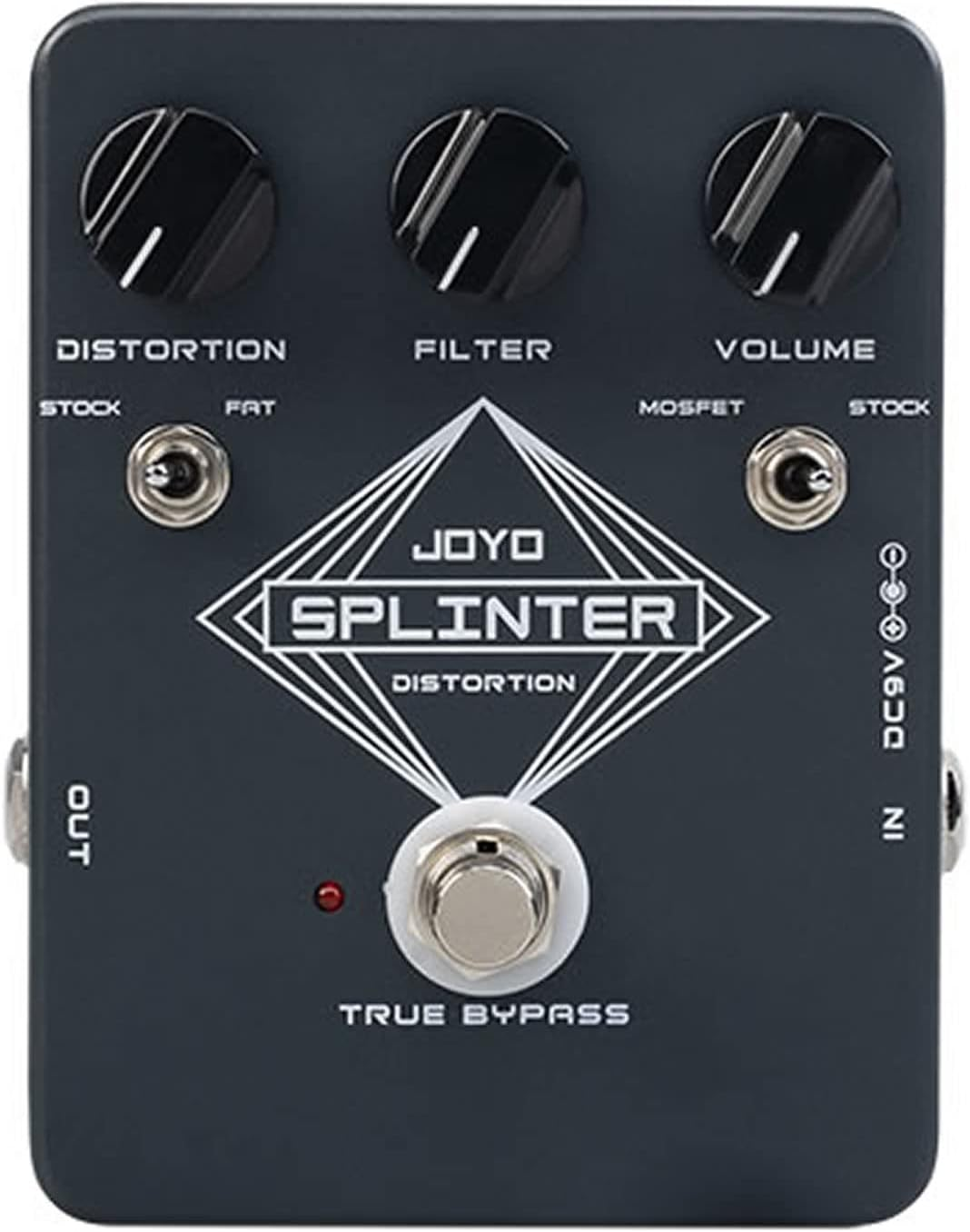 Joyo JF-21 Splinter Classic Distortion Guitar Effects Pedal RAT Style True Bypas image number 5