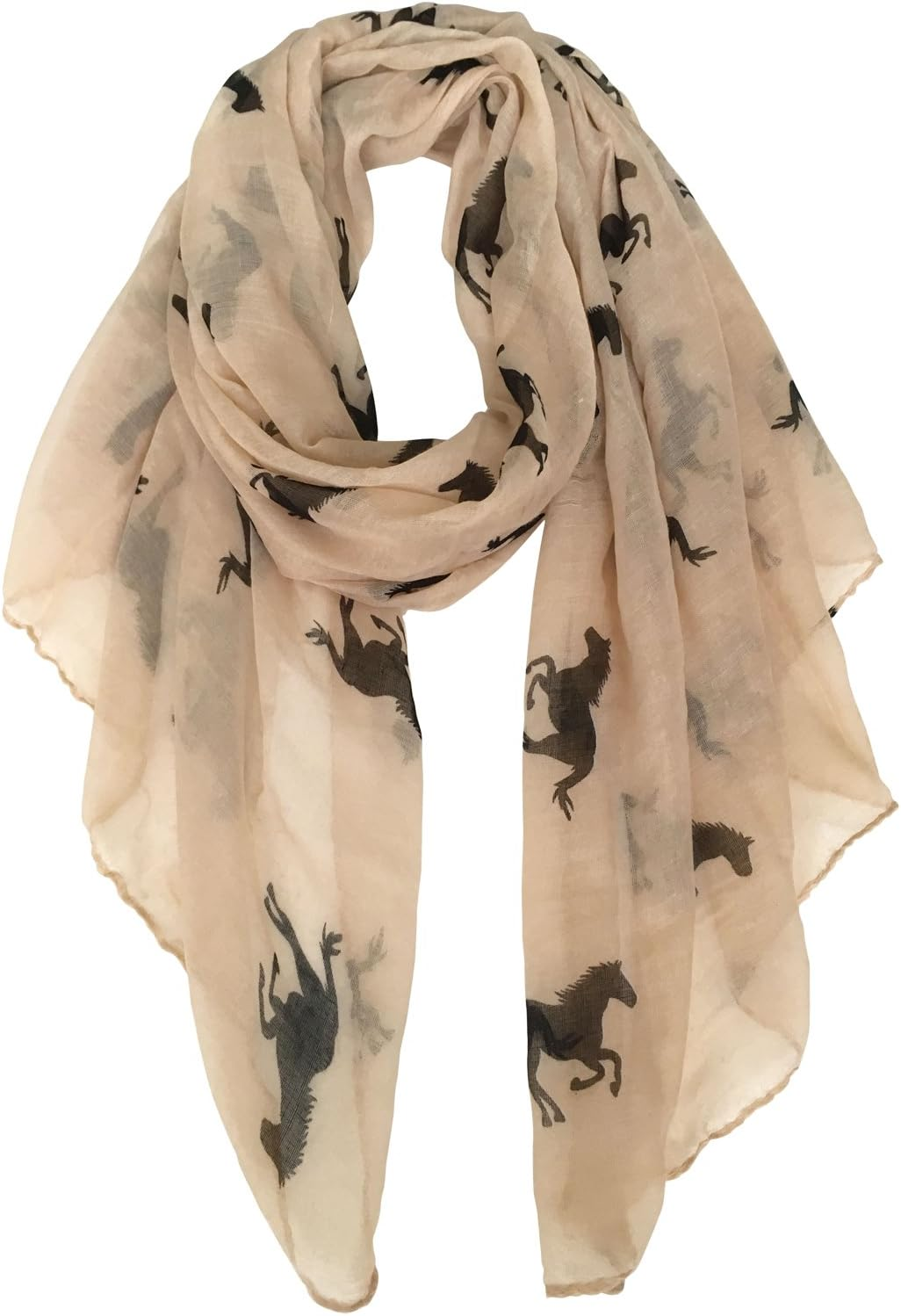 Herebuy Cool Animal Print Scarf Fashionable Women Scarves for Winter