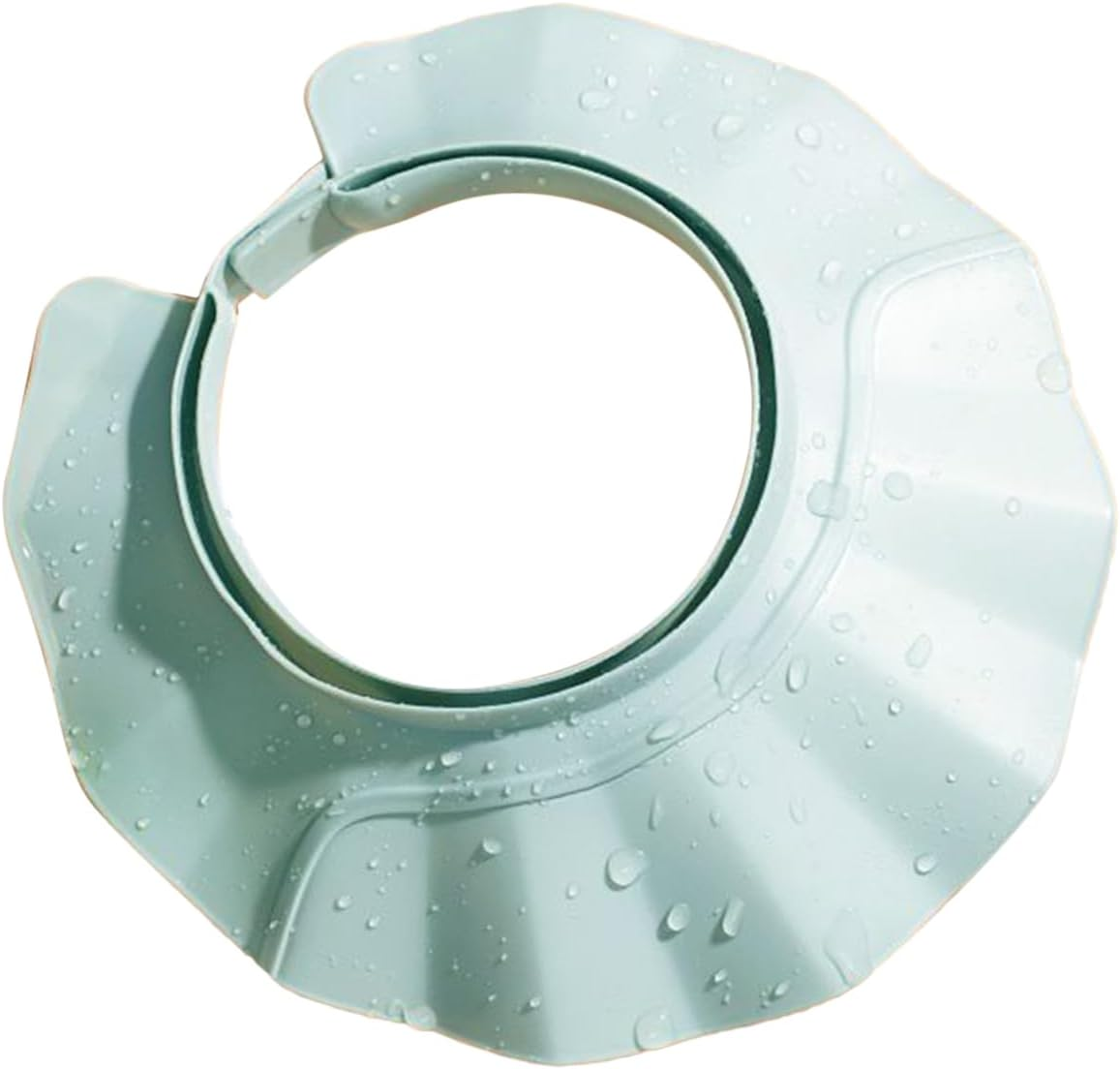 21-Position Hair Washing Shield - Adjustable Shower Cap Shield, 24X24Cm Wide Brim Shampoo Protection Hat | Shower Cap for Adults, Kids & Elderly | Bath Hat for Eye, Ear & Face Protection Hair Wash