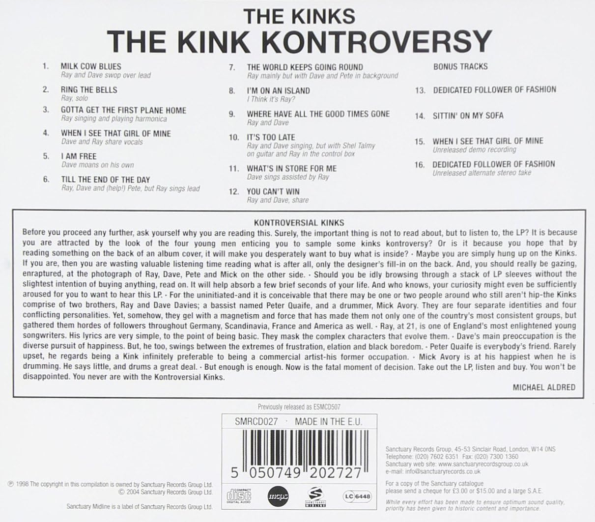 Kink Kontroversy