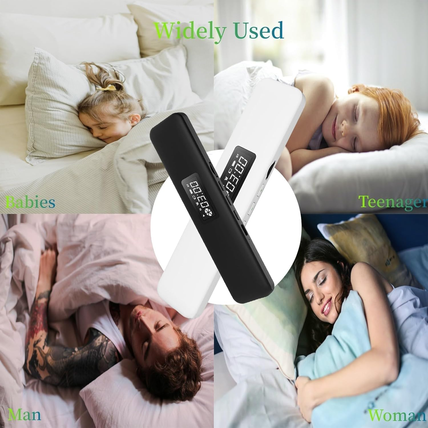 Bluetooth Pillow Speaker for Sleeping, Sleep Bar Pillow Speaker, Deam Pro under Pillow Speaker Insomnia White Noise Machine with Volume Control for Side Sleepers (White) image number 6
