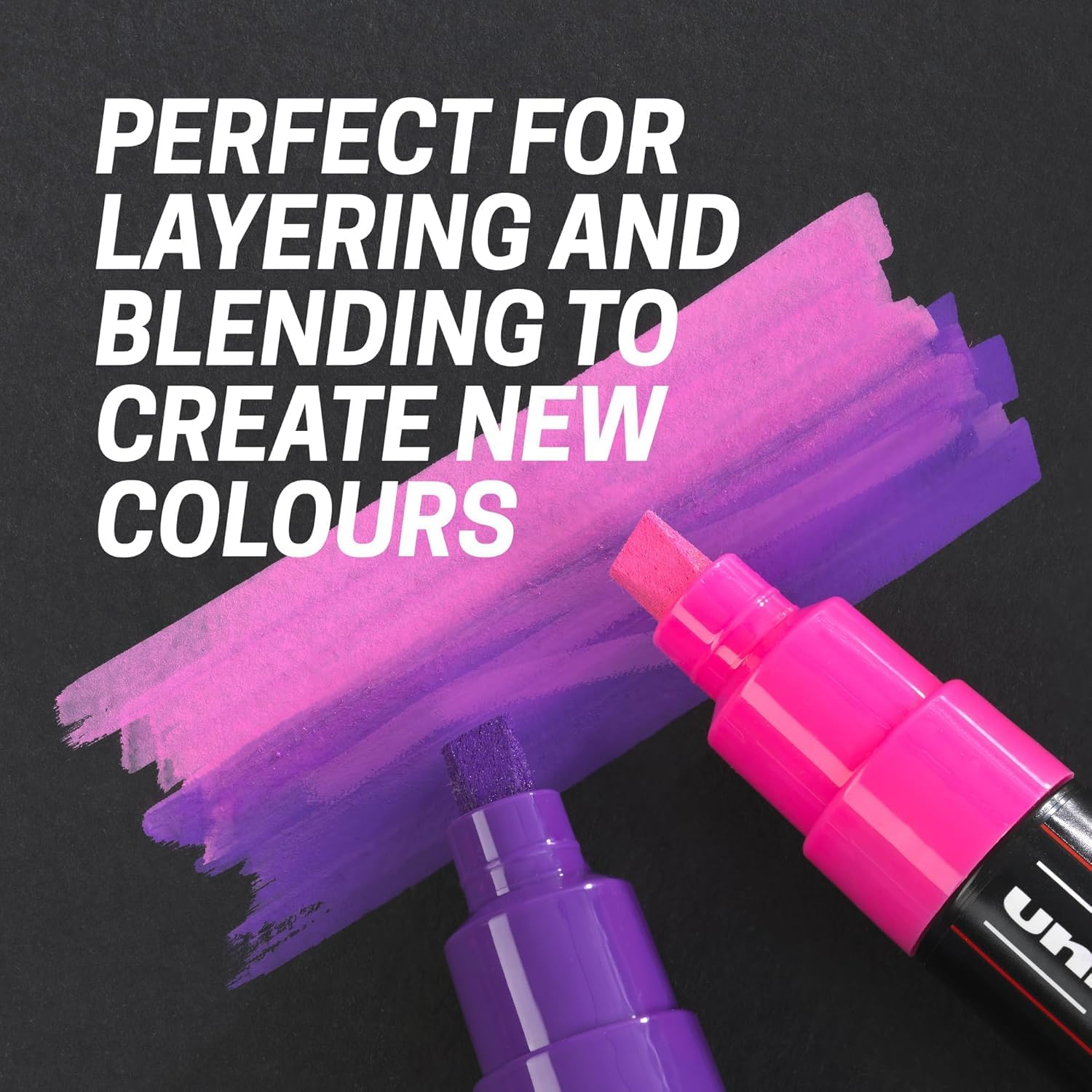 Posca Water Based Permanent Marker Paint Pen - Multi Surface Use - PC-1M, 0.7-1.0Mm Extra Fine - Set of 8 in Gift Wallet - Pastel Tones image number 1