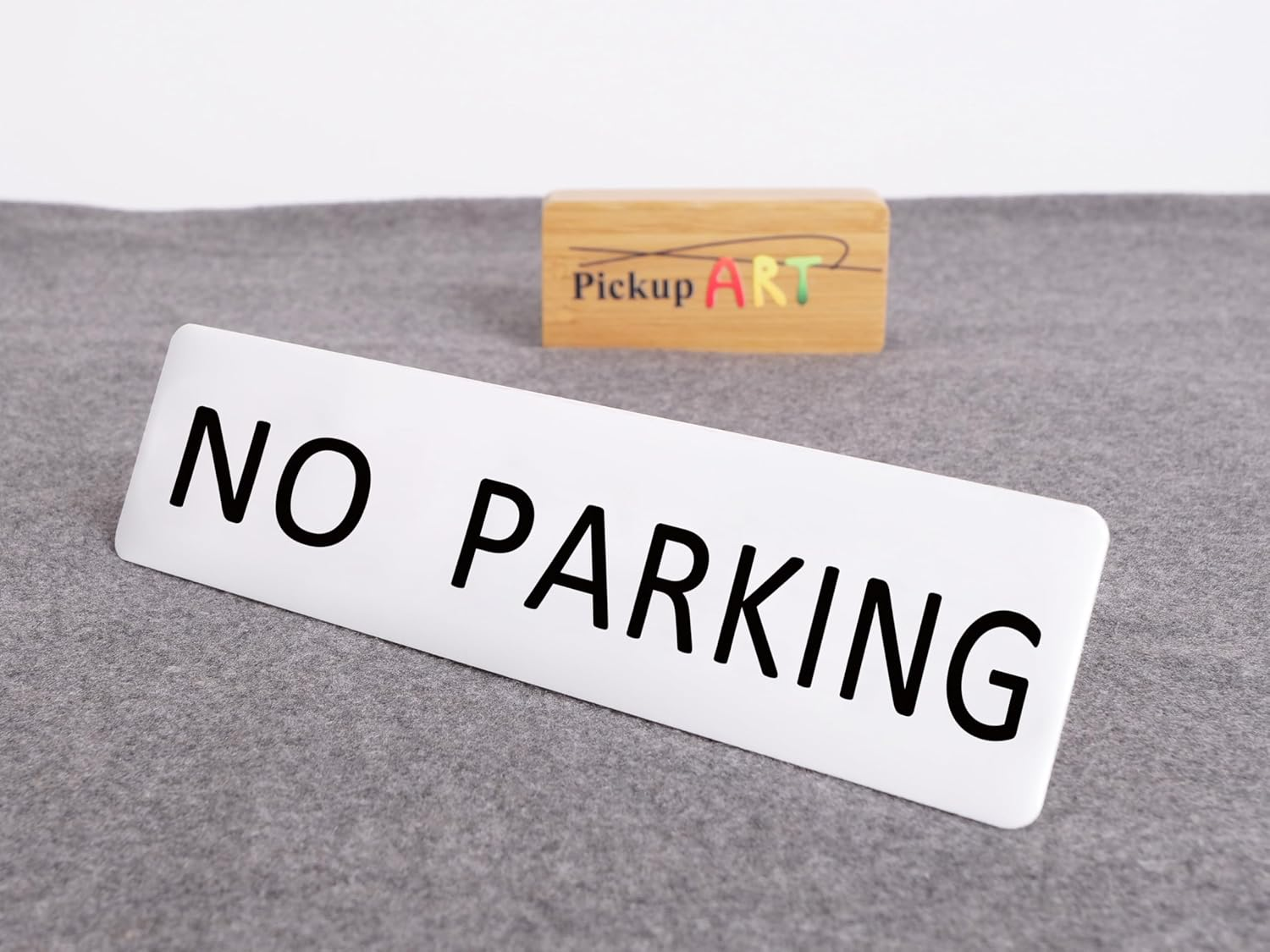 NO PARKING Sign Self Adhesive Plaque Decal Home Signs (Style 3, 50X200Mm) image number 5