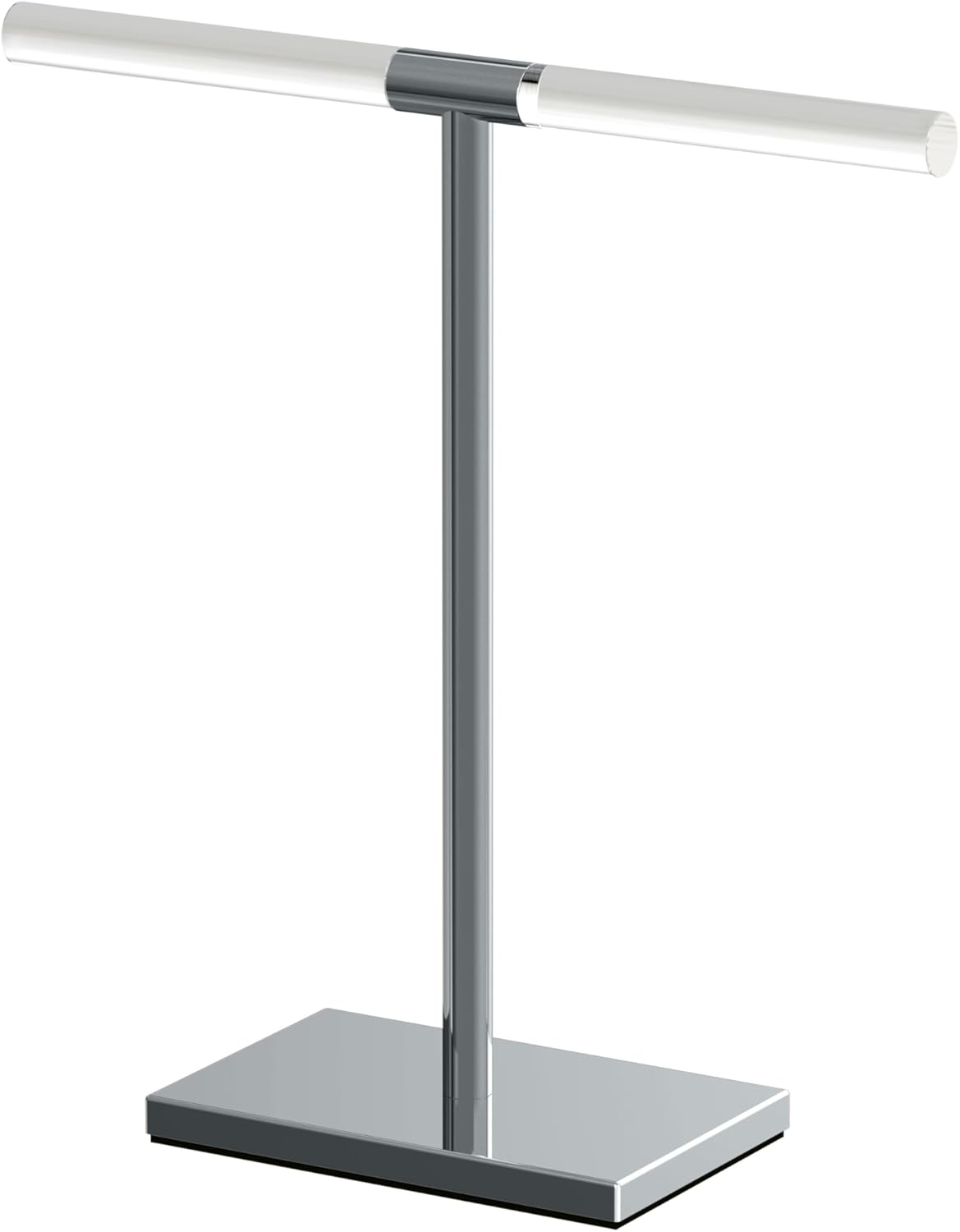 Gatco 1444MX, Modern Rectangle Base Freestanding Countertop Towel Holder, Matte Black / 10.50" W X 11.13" H T-Shape Style Countertop Hand Towel Holder for Bathroom, Kitchen/Fingertip Towel Rack