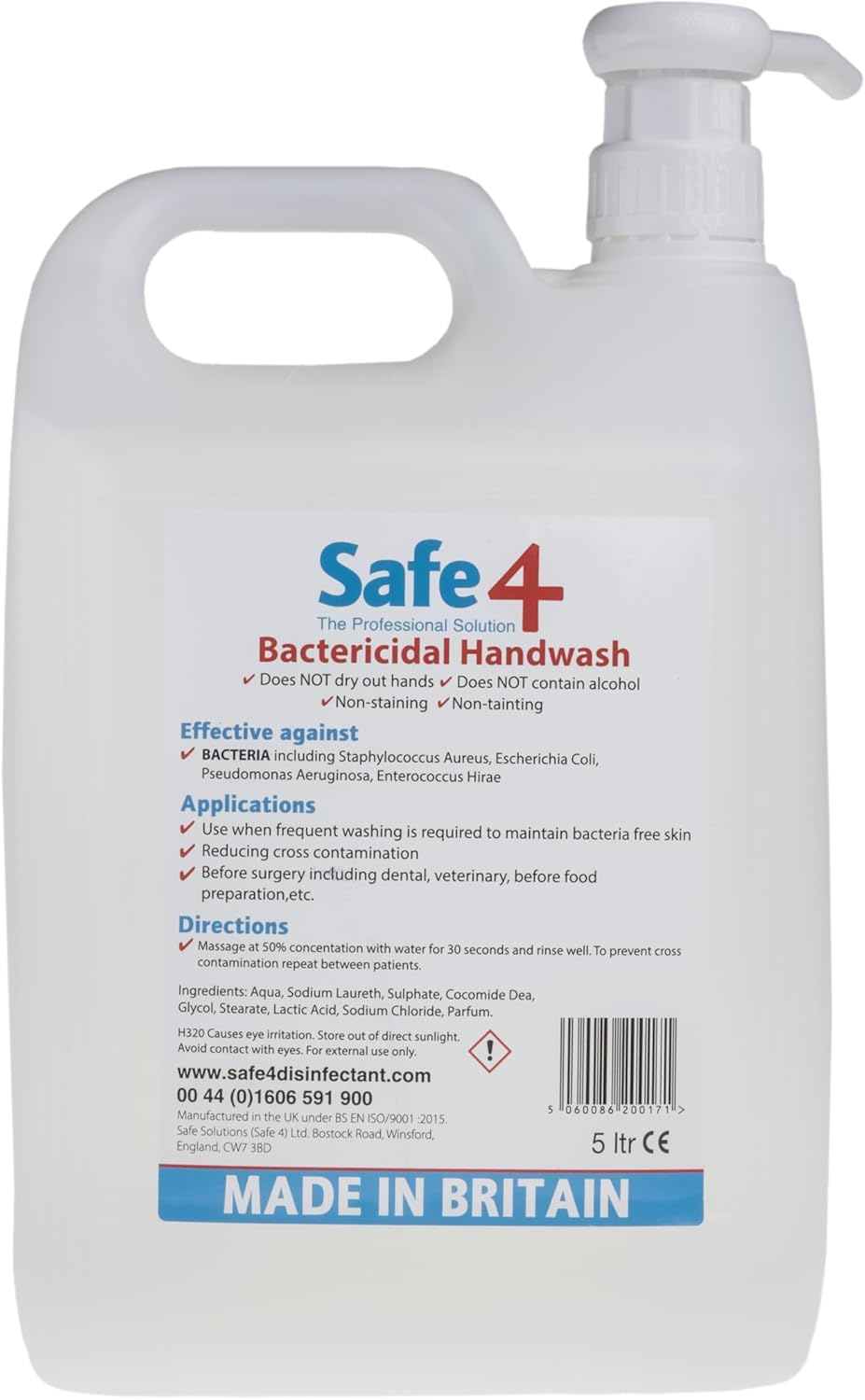Safe4 Bactericidal Hand Scrub image number 2