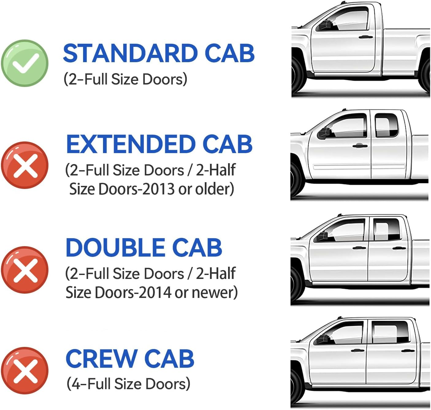 Window Rain Guards Shield for 1999-2016 Ford F250 F350 F450 F550 Super Duty, Out-Channel Window Wind Deflectors Shades for 2000-2016 F650 F750 Standard Cab, 2PCS image number 3