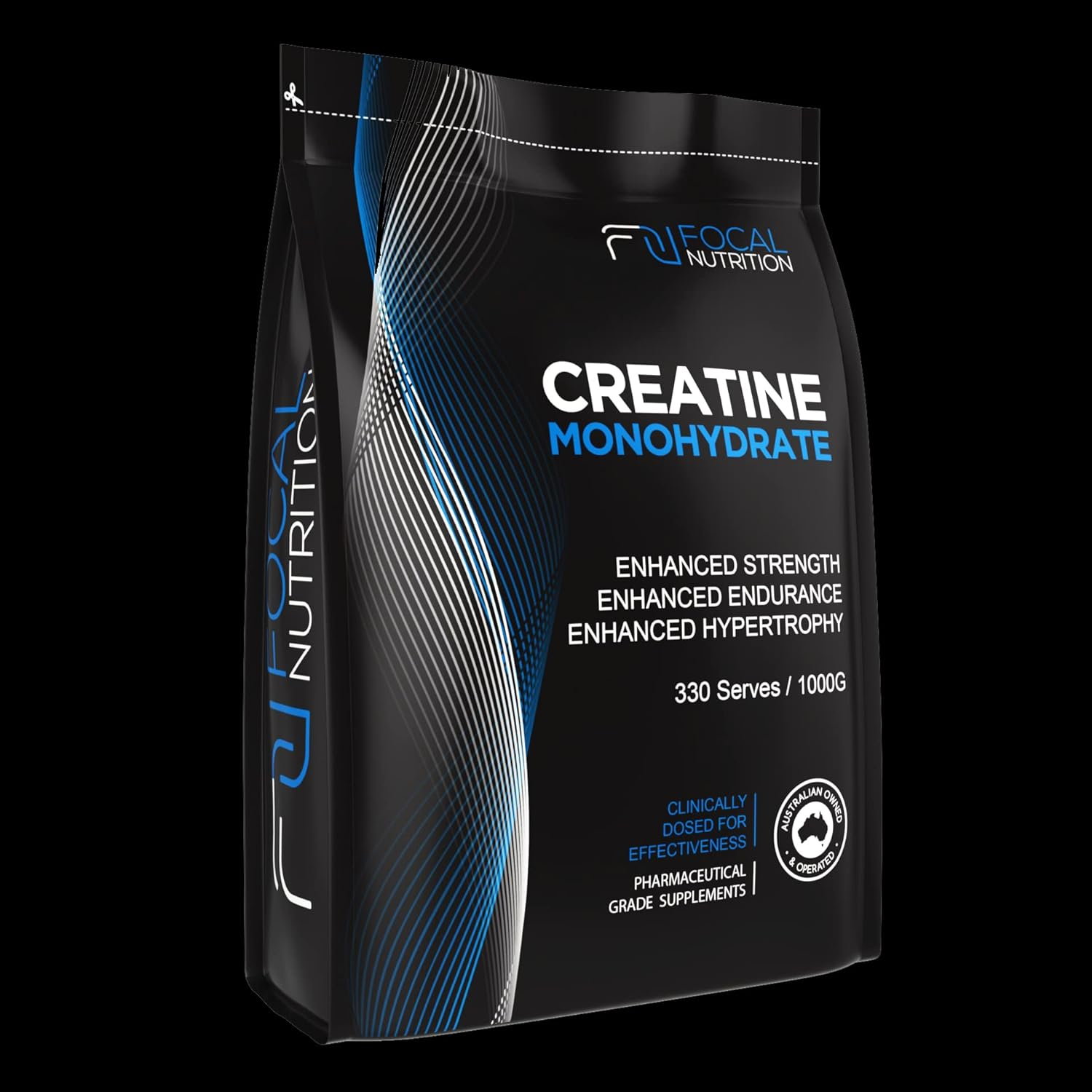 FOCAL NUTRITION 100% PURE CREATINE MONOHYDRATE 1KG Pharmaceutical Grade image number 4