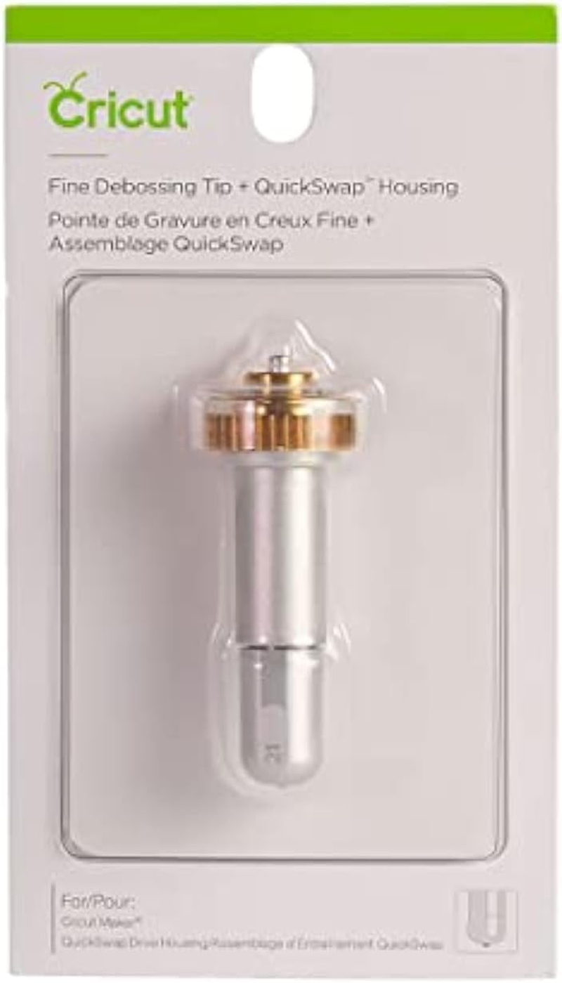 Cricut 2006835 Fine Debossing Tip + Quickswap Housing, Multicolour, Blade
