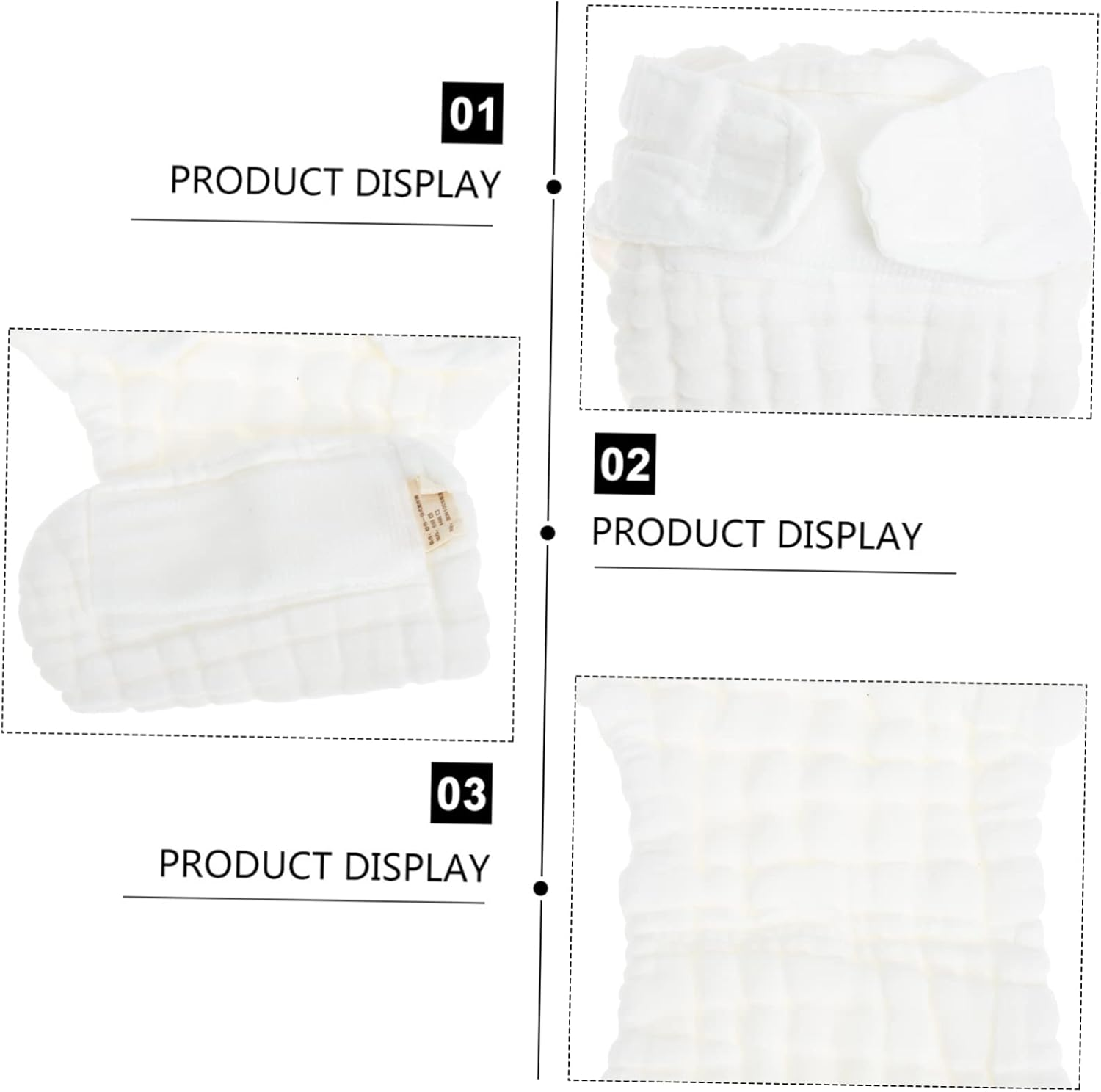 5Pcs Washable Diaper Pants Newborn Cloth Diapers Reusable Nappy Pants for Months Essentials image number 2