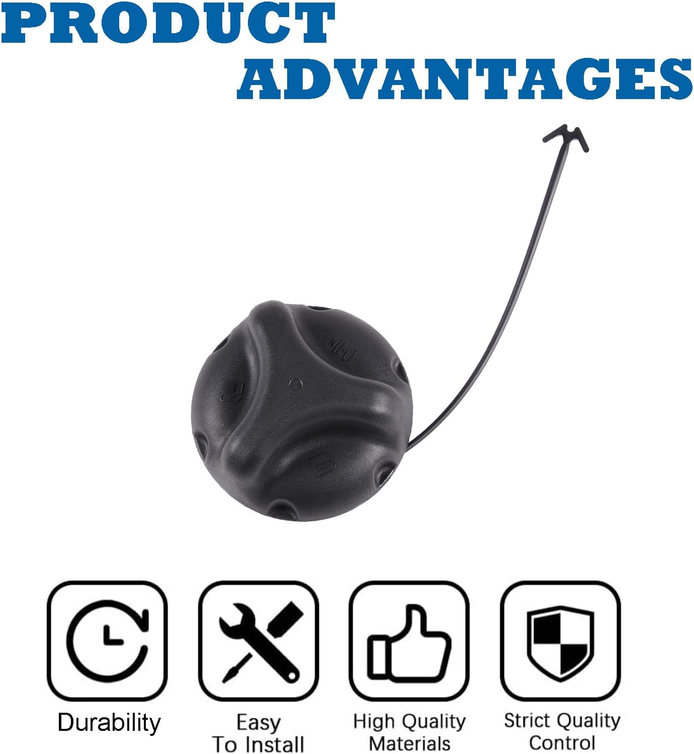 Fuel Tank Gas Cap 25827646 Compatible with 2004 2005 2006 2007 Hummer H2, 2006 2007 2008 2009 2010 Hummer H3, 2009 2010 Hummer H3T image number 2