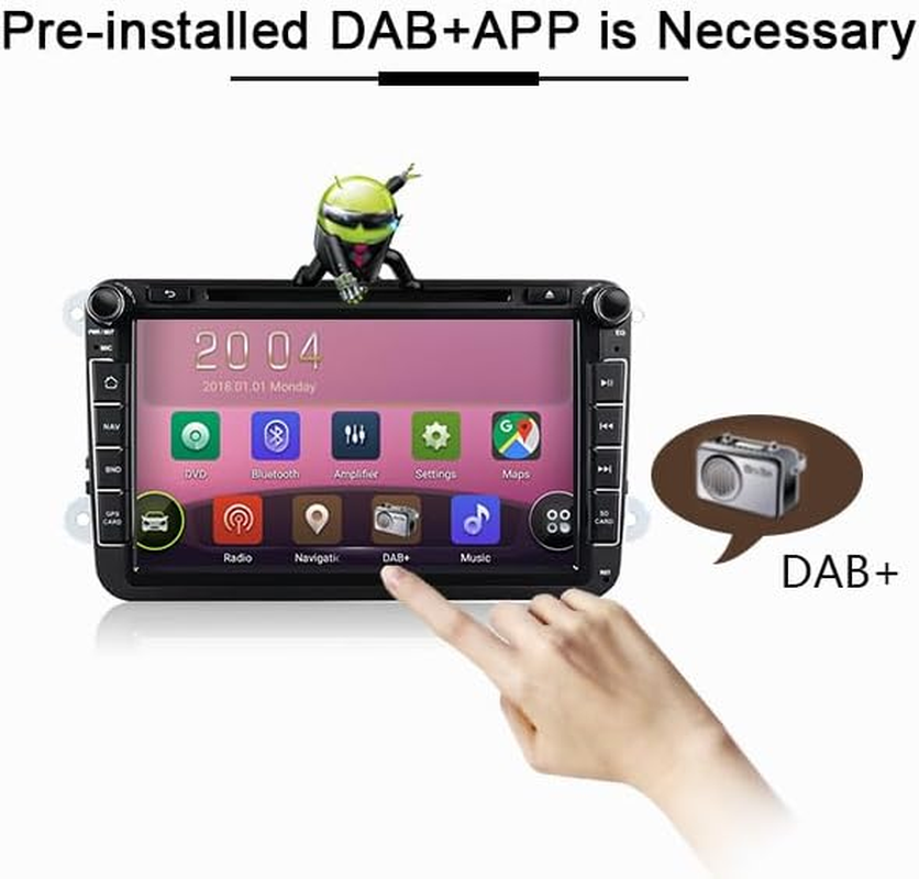 DAB Adapter Radio Antenna Receiver, Car FM AM Tuner Kit, Digital Audio USB Antenna Transmission Dab + Box Radio Receiver Adapter with Antenna for Android image number 3