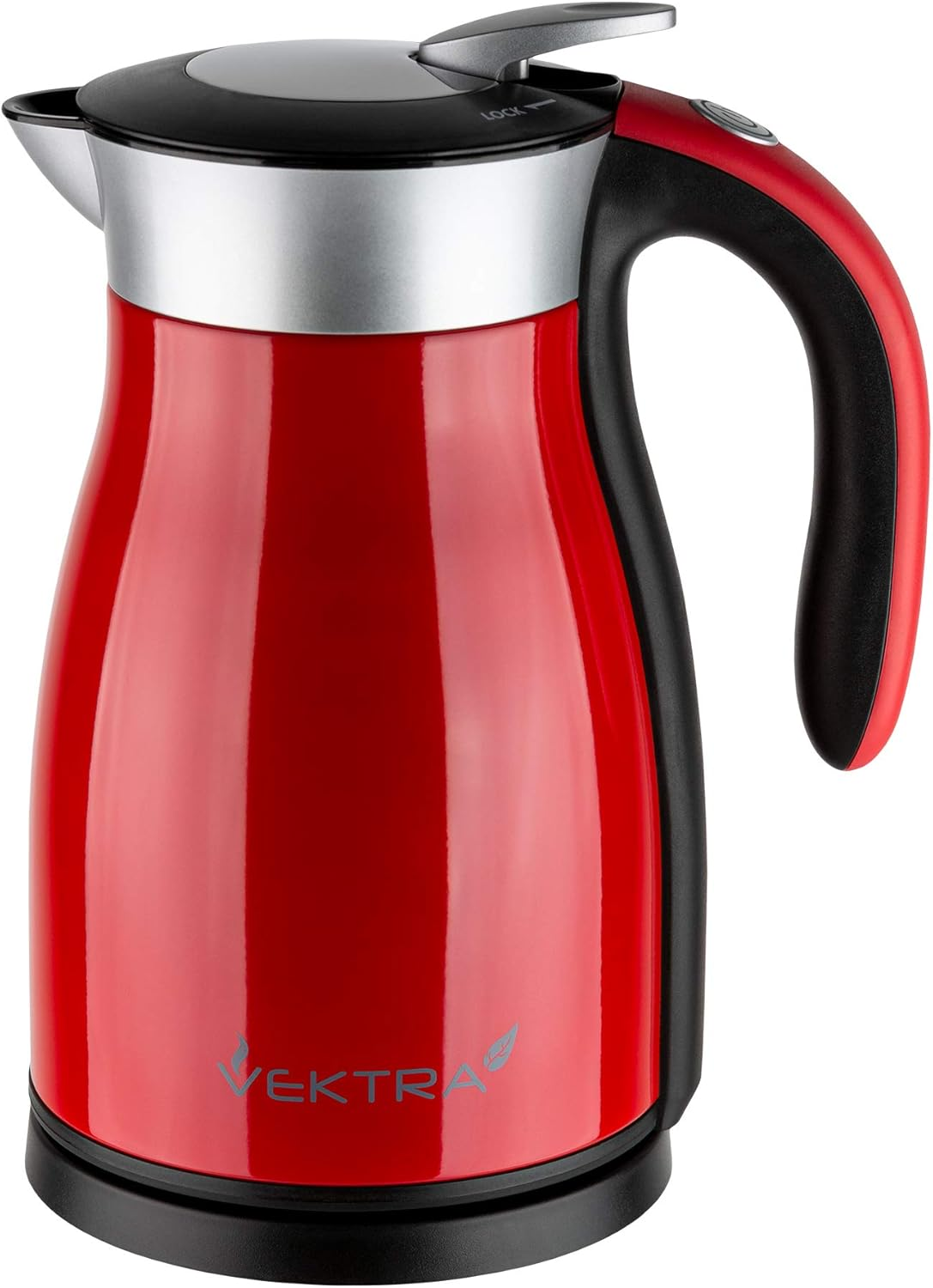 Vektra VEK-1701 Vacuum Insulated Environmentally Eco Friendly Easy Pour Cordless Kettle, 1.7 Litre, Stainless Steel image number 5
