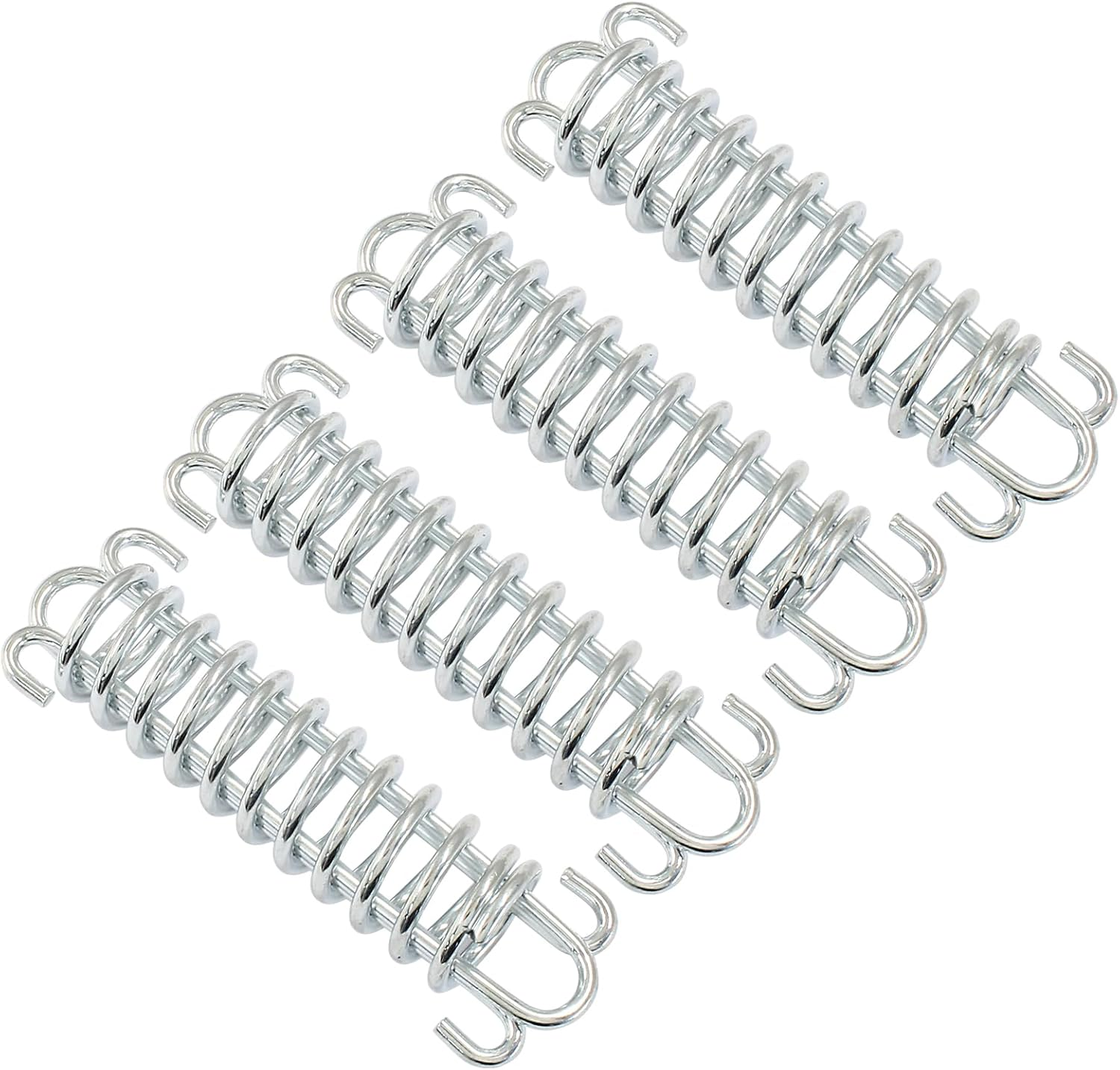 Hordion 10PCS Tent Spring Buckle Stainless Steel Rope Tensioner, Windproof Awning Fixed Hook Buckle for Outdoor Camping Dog Training Swing, ZC2404162724 image number 2