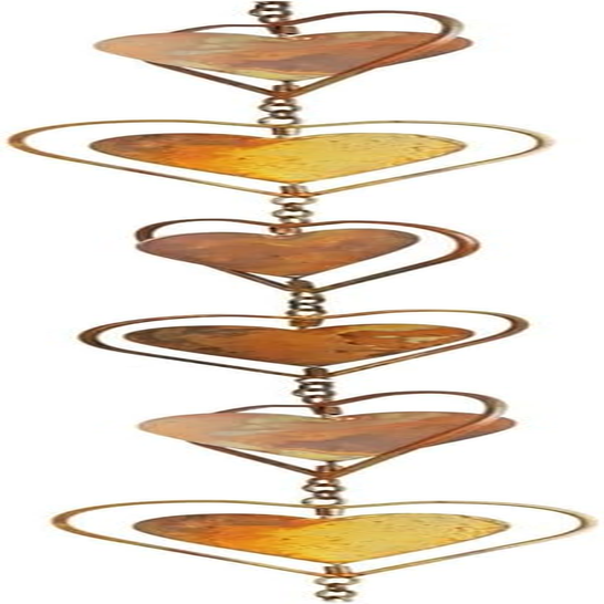 Rainwater Chains Metal Rainwater Catcher Chain, Decorative Rain Chains Rain Gutter Drain for Backyard Home Roofs Divert Water Garden, Heart