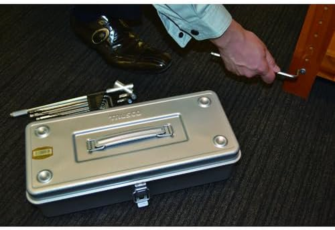 TRUSCO T-350SV Trunk Tool Box, 14.7 X 6.4 X 4.0 Inches (373 X 163 X 102 Mm), Silver image number 5