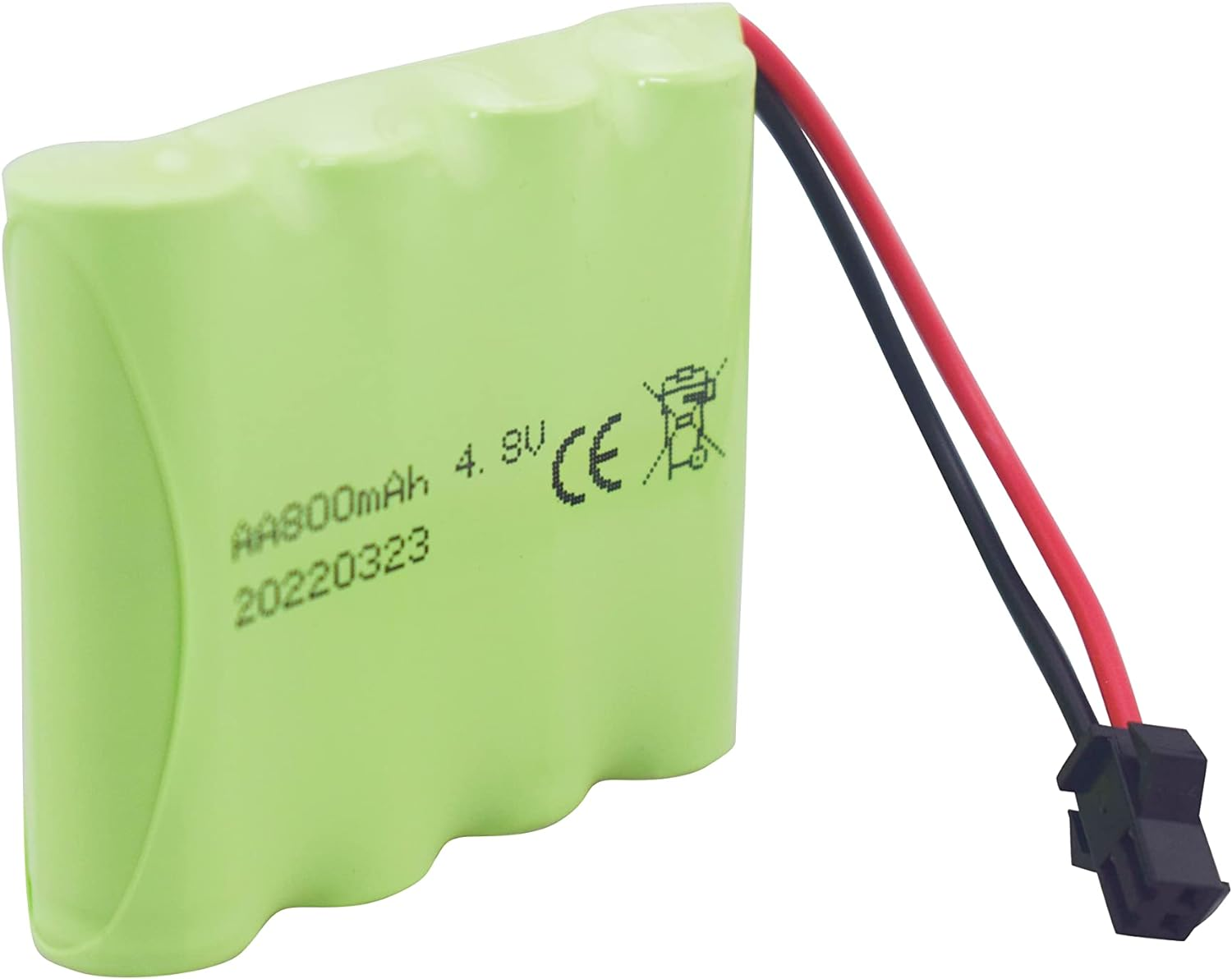 2PCS AA 4.8V 800Mah Rechargeable RC Car Battery SM2P Plug RC Truck Stunt Car Excavator Car Battery and USB Charging Cable image number 6