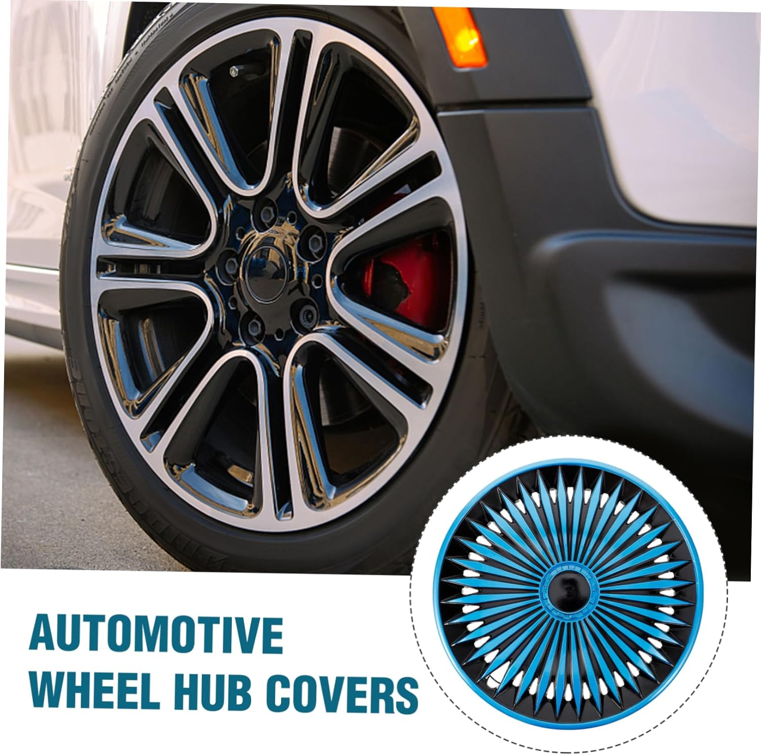 MOLUCKFU Car Hub Cap Automotive Wheel Hub Cover Steel Wheel Center Cap for Vehicles for Cars image number 5