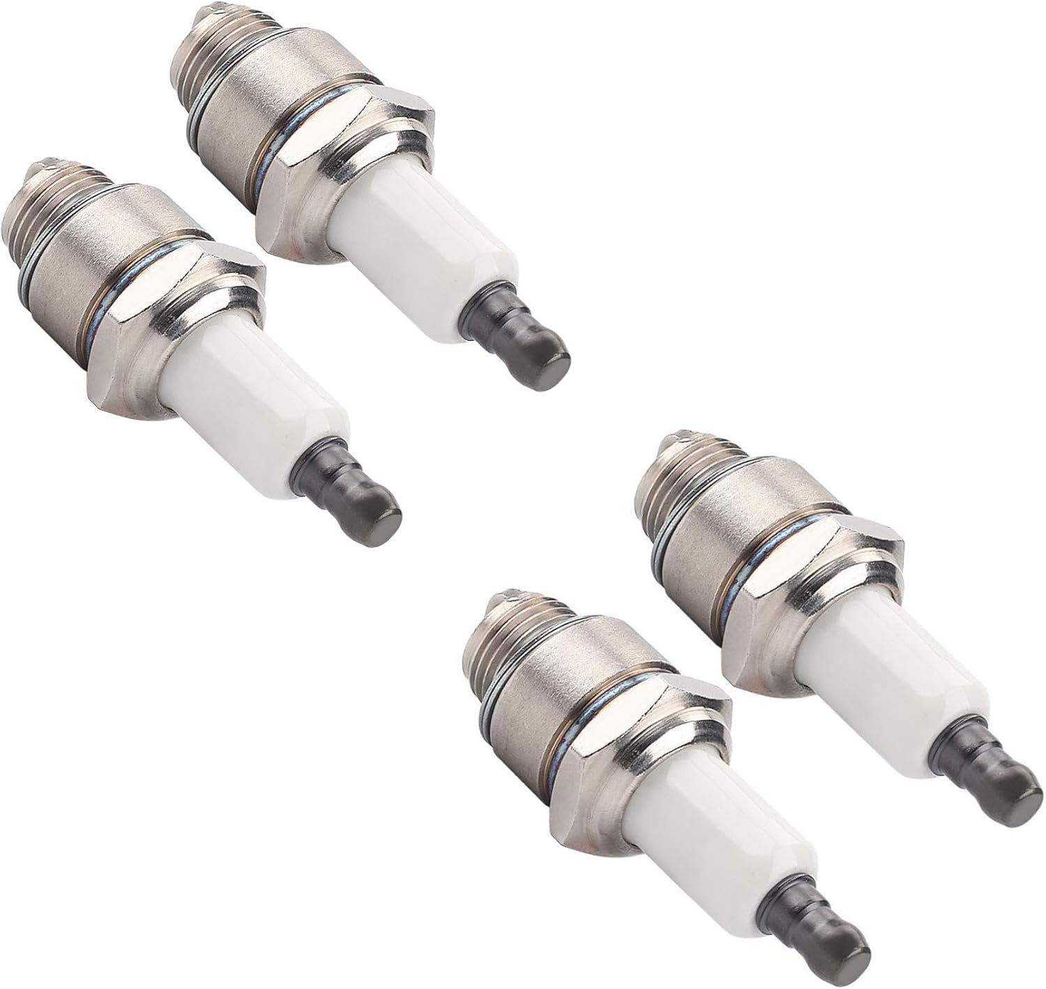 Pack of 4 RJ19LM Spark Plug for Briggs Stratton 796112 802592 5095K Champion J19LM (868) image number 1