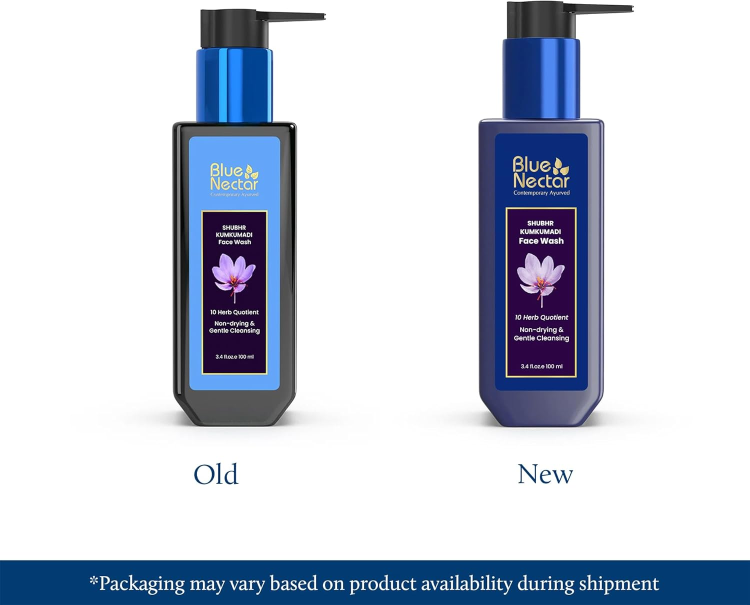 Blue Nectar Kumkumadi Brightening Face Wash with Saffron for Women & Men | Sulphate Free anti Pimple Face Cleanser (100 Ml)