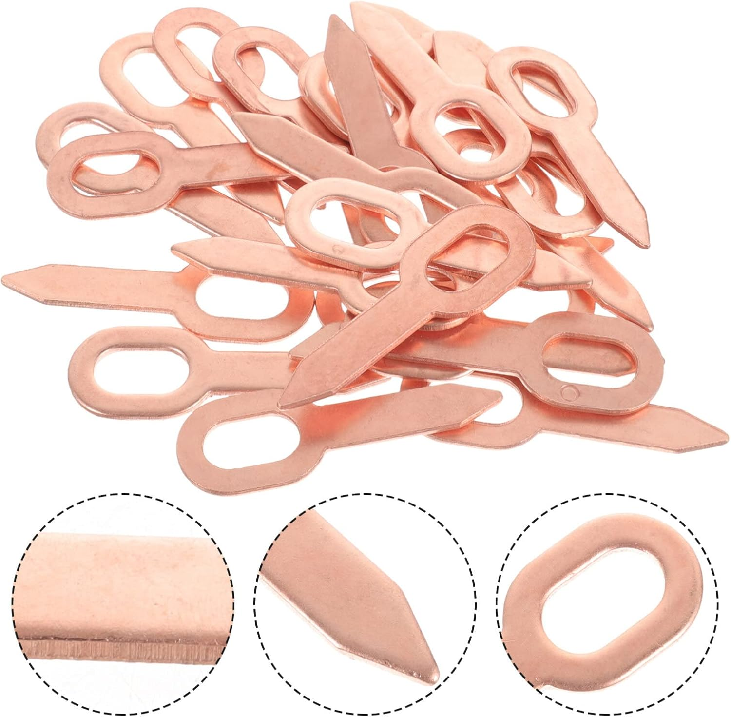 OSALADI 100Pcs Welder Kit Spot Dent Welder Kit Dent Puller Spot Welder Repair Tool Dent Puller Rings for Equipment Dent Puller Welder Cars round Gasket image number 1