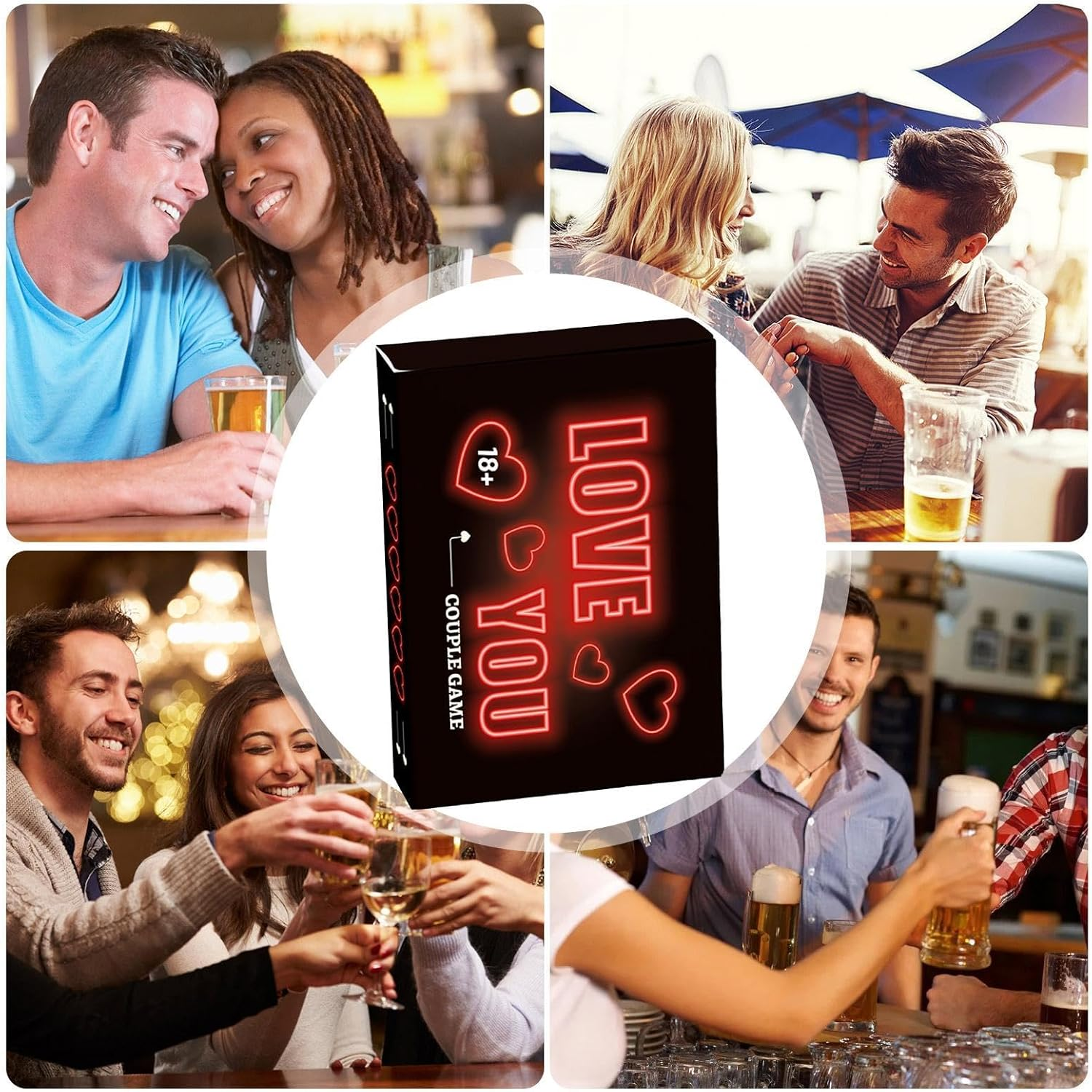 Couple Conversation Cards | Meaningful Couples Question Date Night Card - Conversation Starter Cards for Vacations, Date Nights, Long Car Trips, Bedrooms image number 3