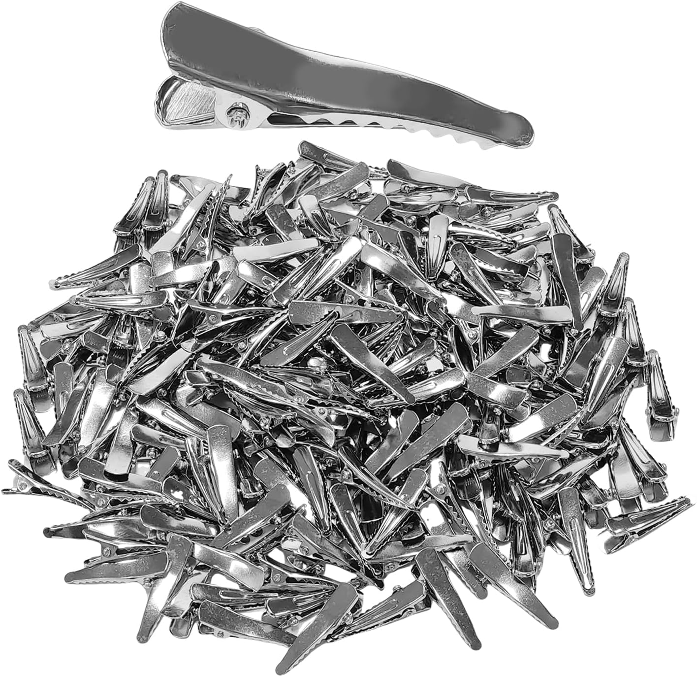 Pack of 200 Lace Mouth Clips, Simple Metal Hair Accessories, Broken Hair Finishing Clips, Handmade Hair Accessories, Snack Storage Clips