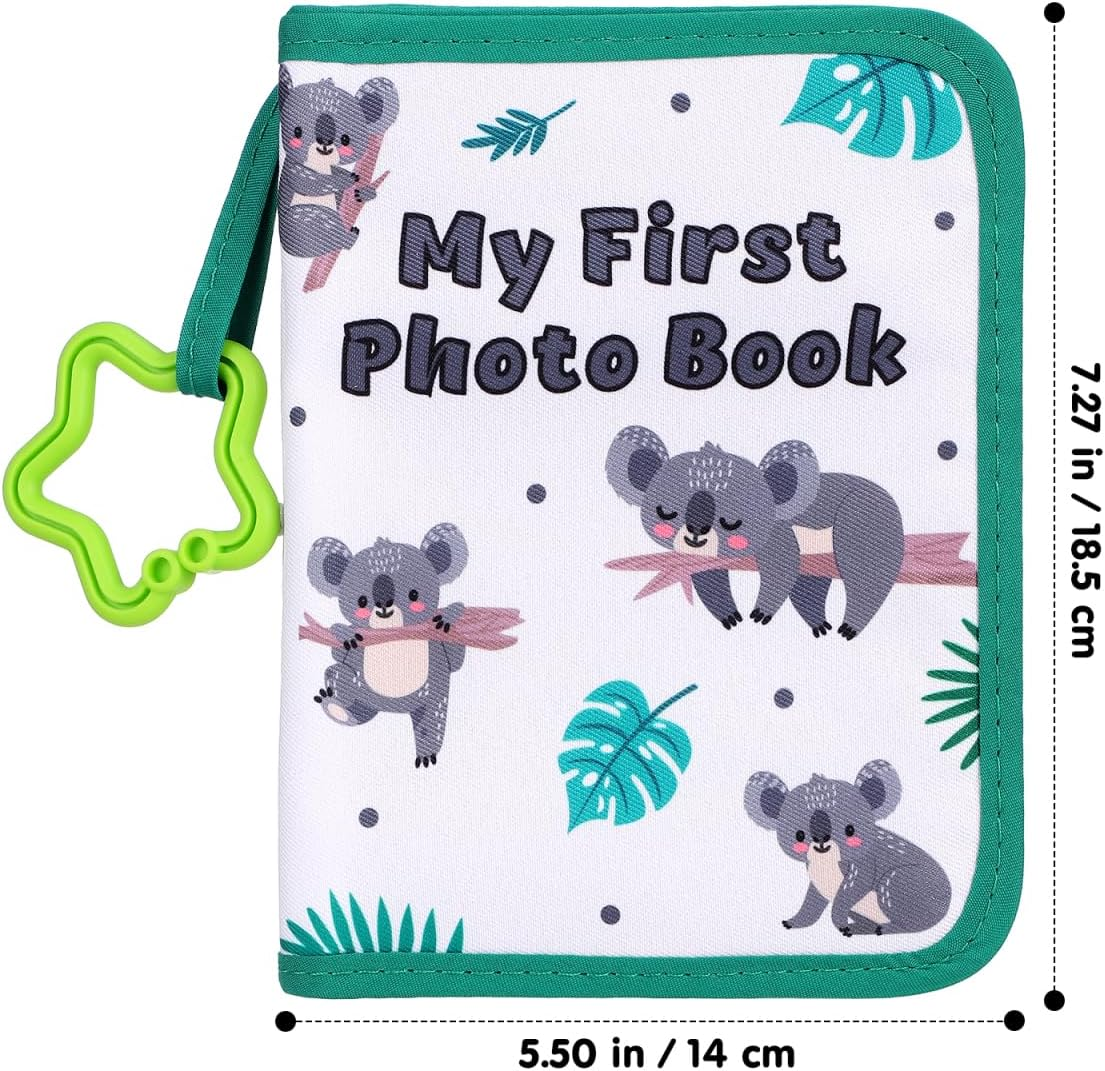 Hemobllo Baby Photo Album: Baby Cloth Book - My First Family Photo Book Holds 17 6X4 Inch Pictures Keepsake for Shower Newborn Toddler Boy Girl image number 6