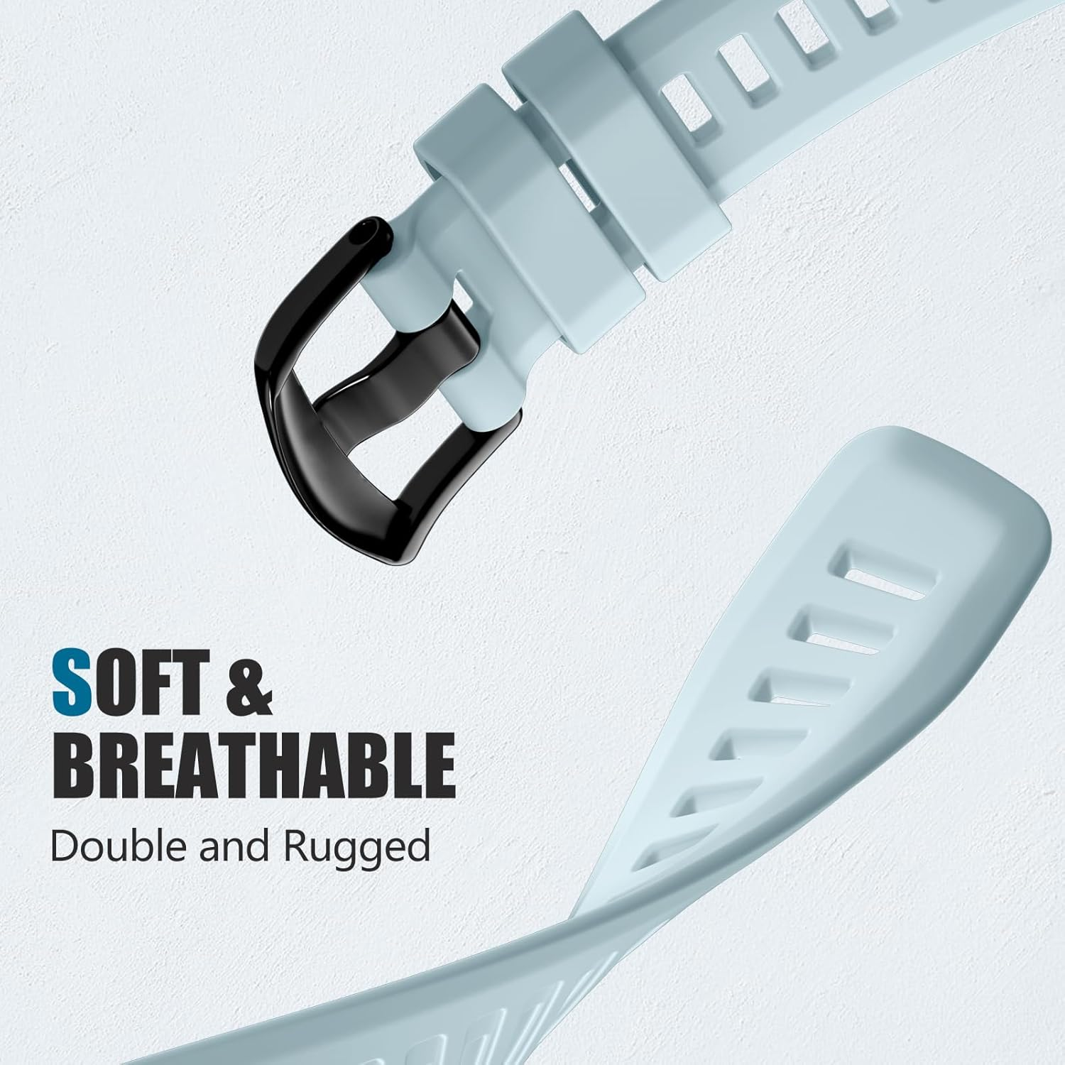 Ouwegaga Compatible with Garmin Instinct Watch Bands, 22Mm Soft Silicone Sport Wristband Replacement for Garmin Instinct/Instinct 2/Instinct Esports/Solar/Tide/Tactical Smartwatch, Multi Colors - Blue image number 4