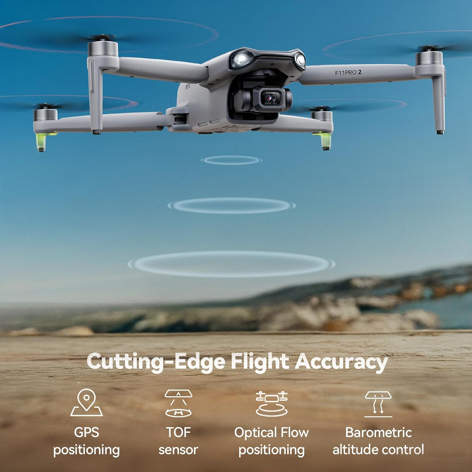 Ruko F11PRO 2 Drone with 6K Camera for Adults, 3-Axis Gimbal, 4K/30Fps Video, 70-Min Flight Time with 2 Batteries, 10000Ft FPV Transmission Professional Drone, Auto Return, Beginner Mode image number 4