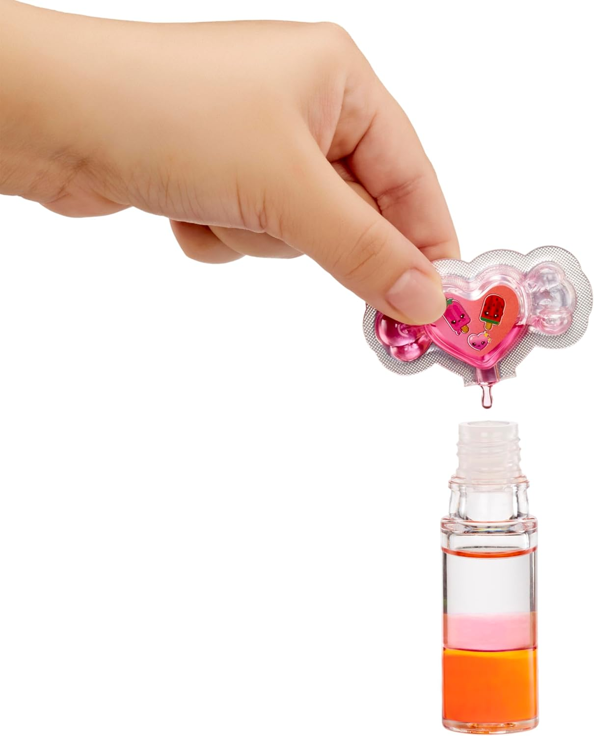 Yummiland Lip Gloss Doll: Mystery Color Change - Poppy Melonberry Includes DIY Lip Gloss + Removable Keychain, Cosmetic Play, Collectible, Ages 4+ image number 2